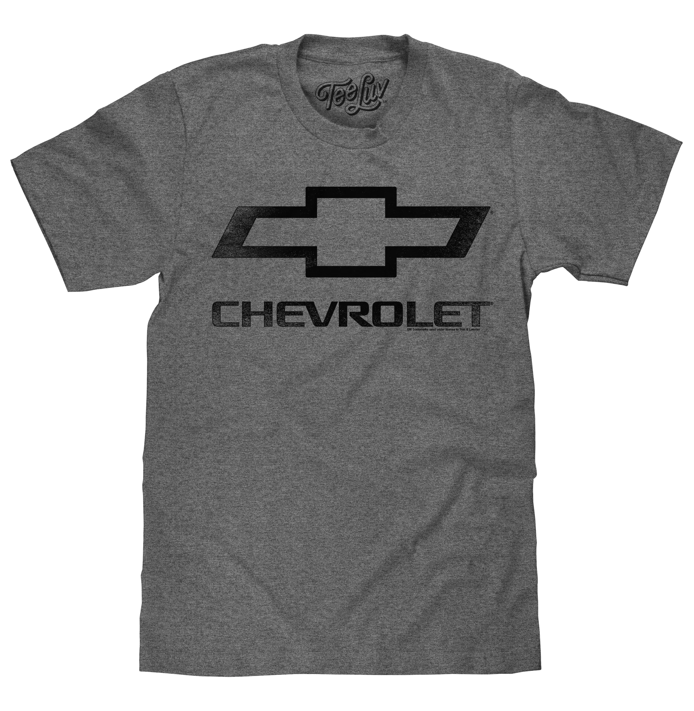 Faded Chevrolet Bowtie Car Logo T-Shirt - Graphite Heather
