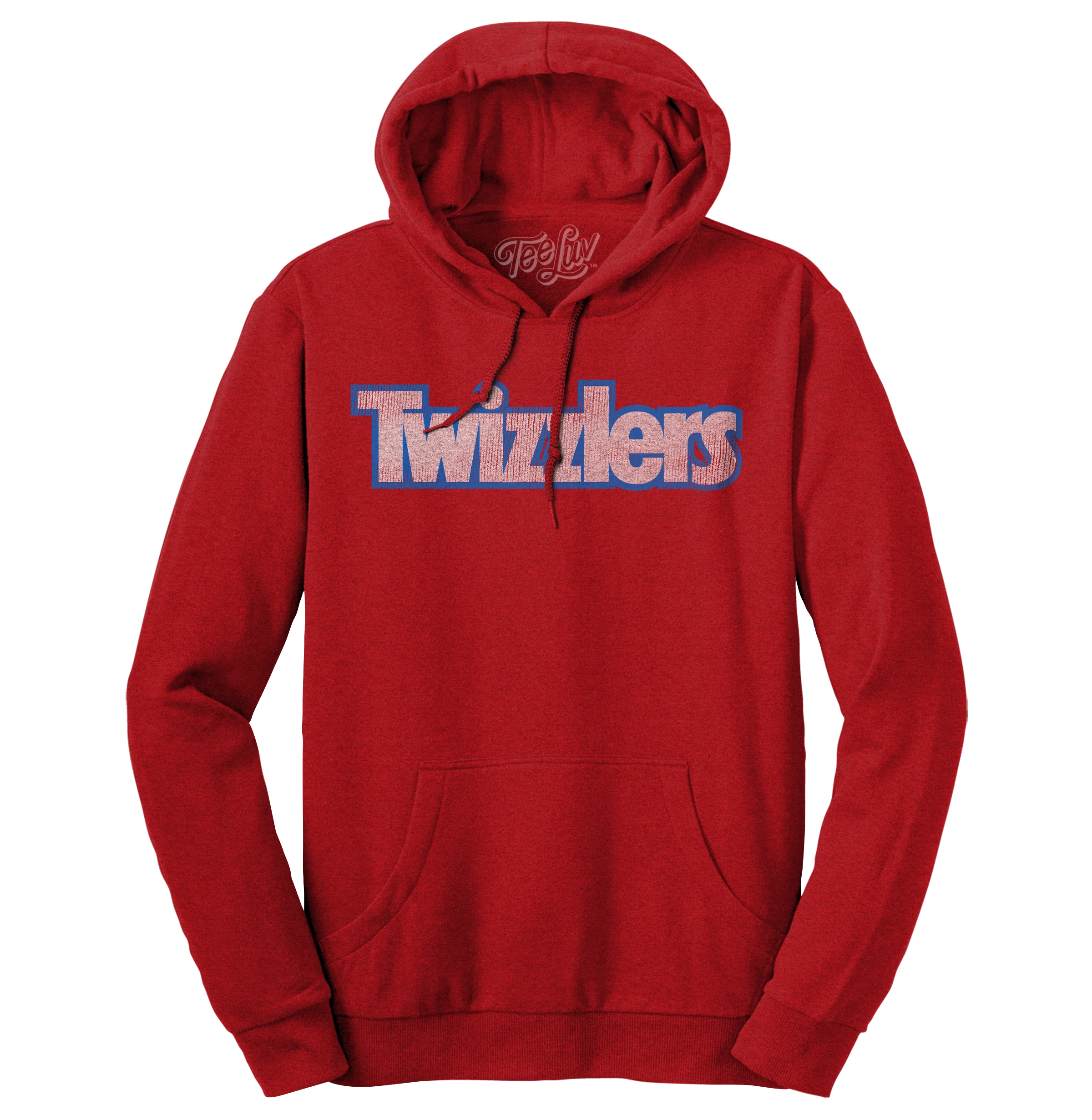 Faded Twizzlers Candy Logo Hooded Sweatshirt - Red