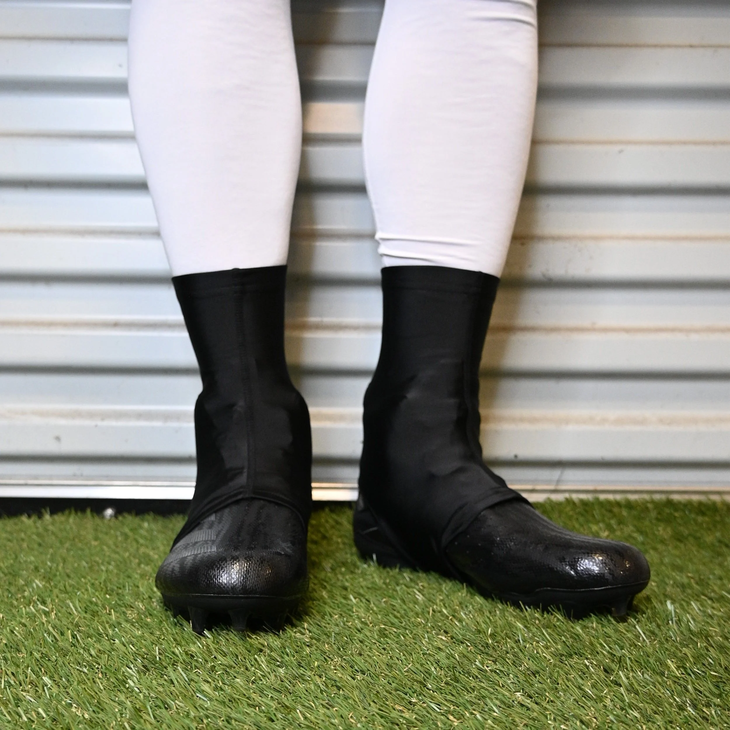 Faith Cross Black Cleat Covers (Spats) - Image 3