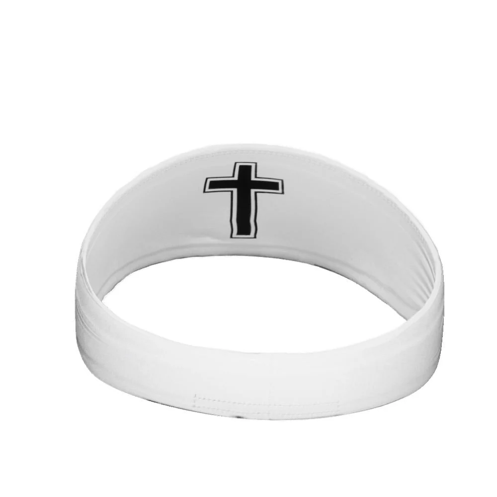 Faith Cross White Headband - Image 3