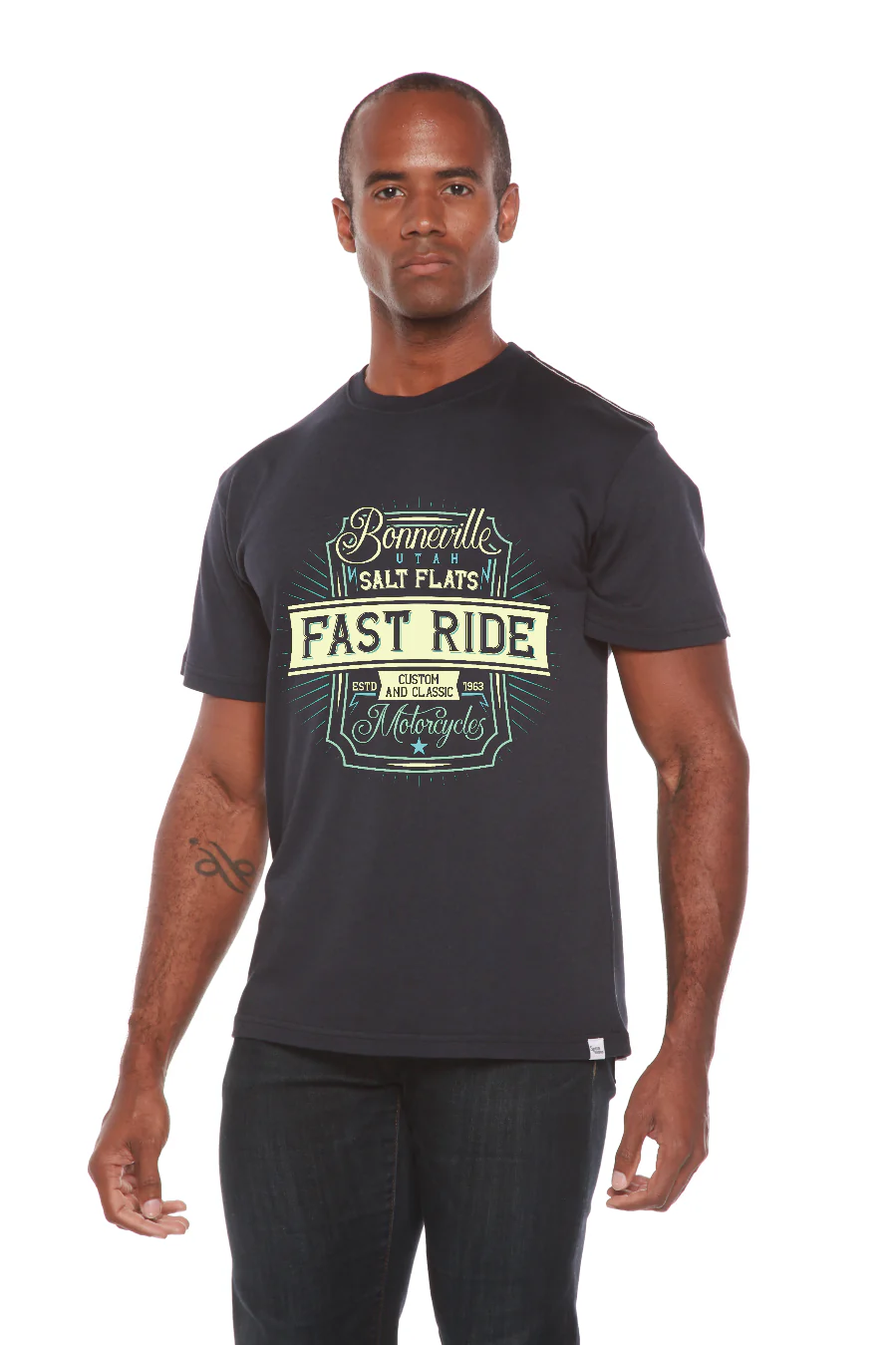 Fast Ride Men's Bamboo Viscose/Organic Cotton Short Sleeve Graphic T-Shirt - Image 3