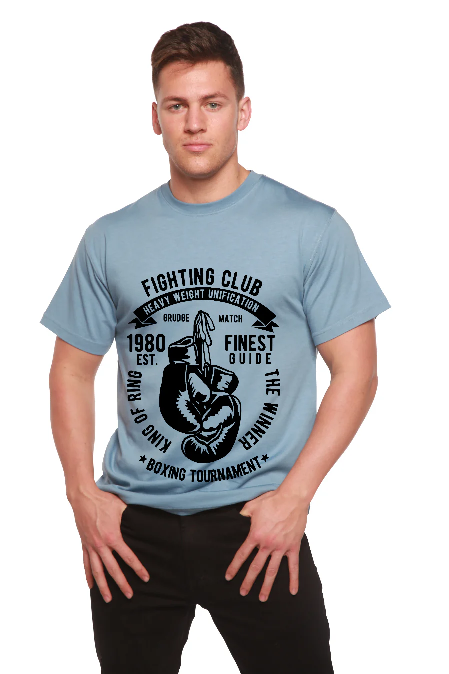 Fighting Club Men's Bamboo Viscose/Organic Cotton Short Sleeve Graphic T-Shirt - Image 4