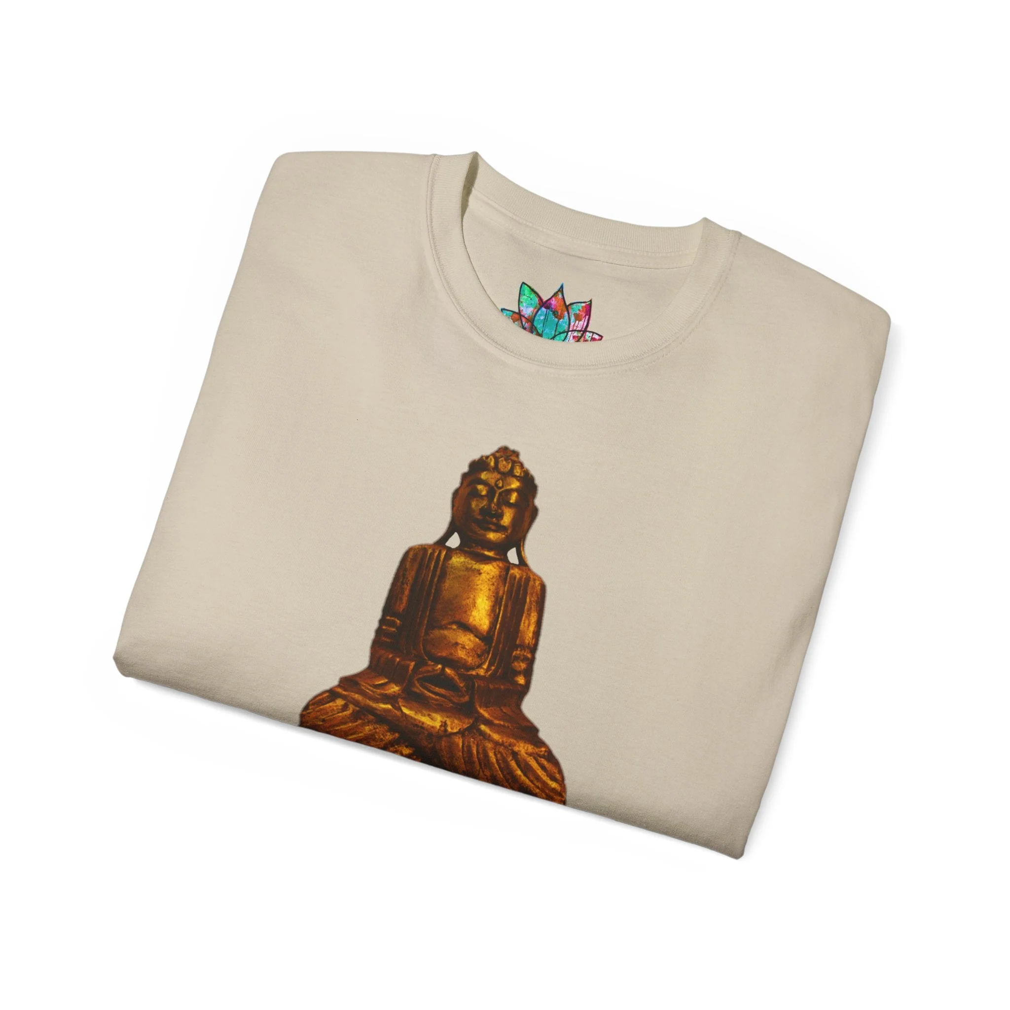 Fine Art Buddha Carving Print Unisex Ultra Cotton Tee - Image 18