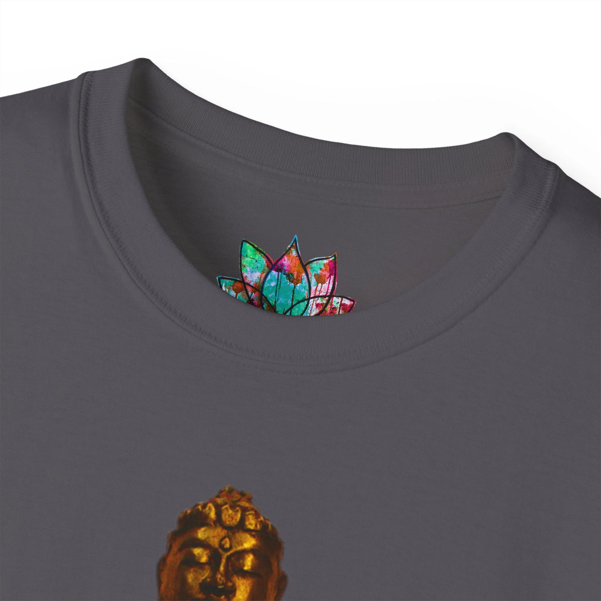 Fine Art Buddha Carving Print Unisex Ultra Cotton Tee - Image 34