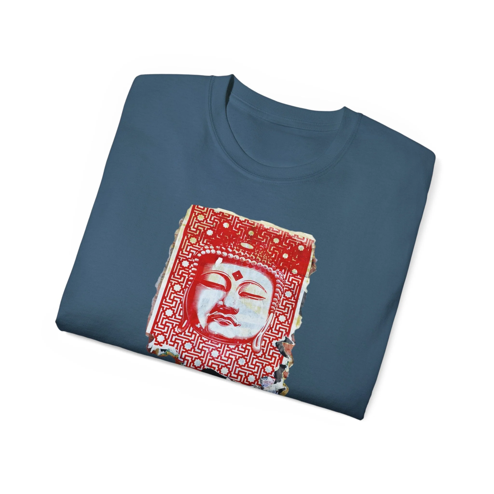 Fine Art Buddha Tablet Print Unisex Ultra Cotton Tee - Image 14