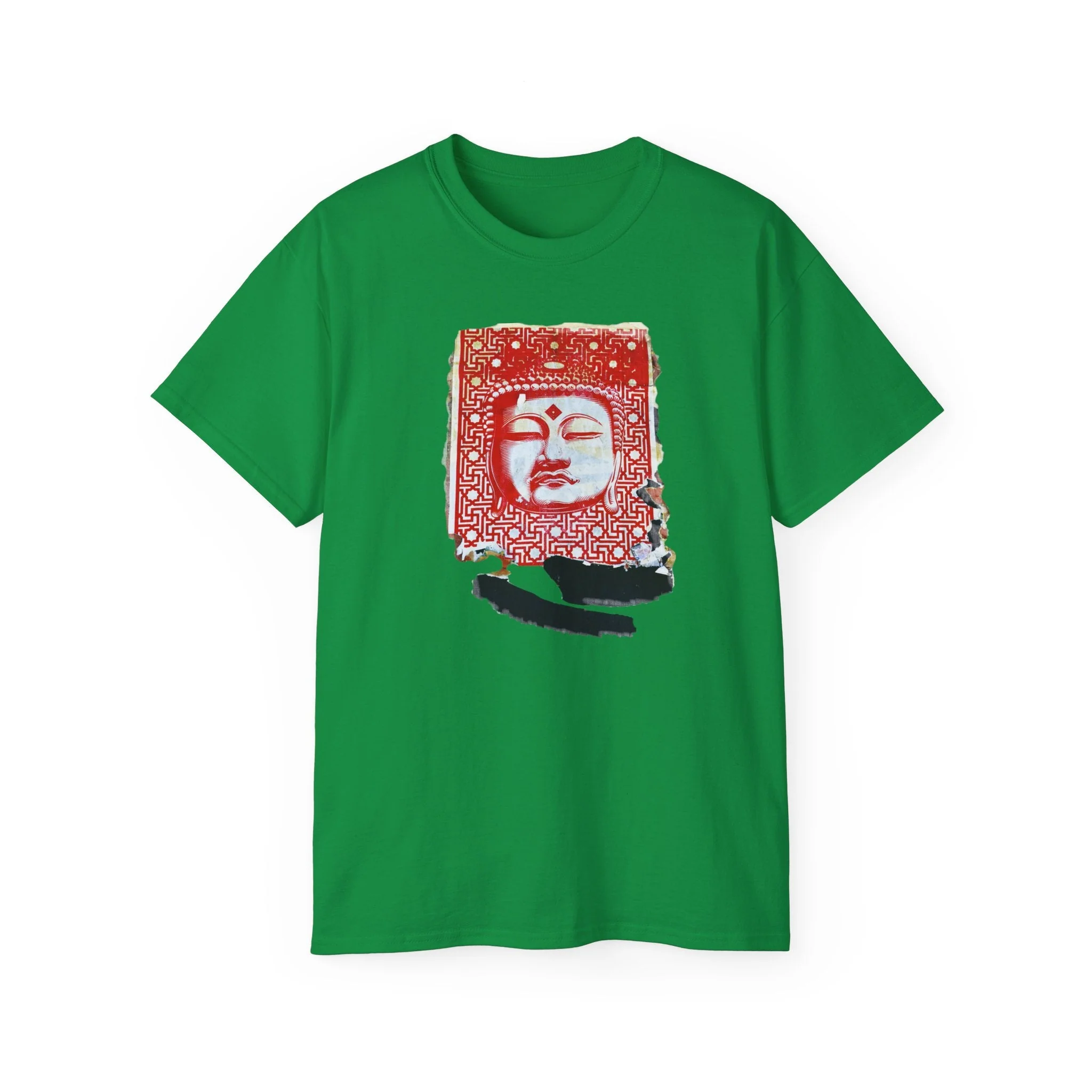 Fine Art Buddha Tablet Print Unisex Ultra Cotton Tee - Image 7