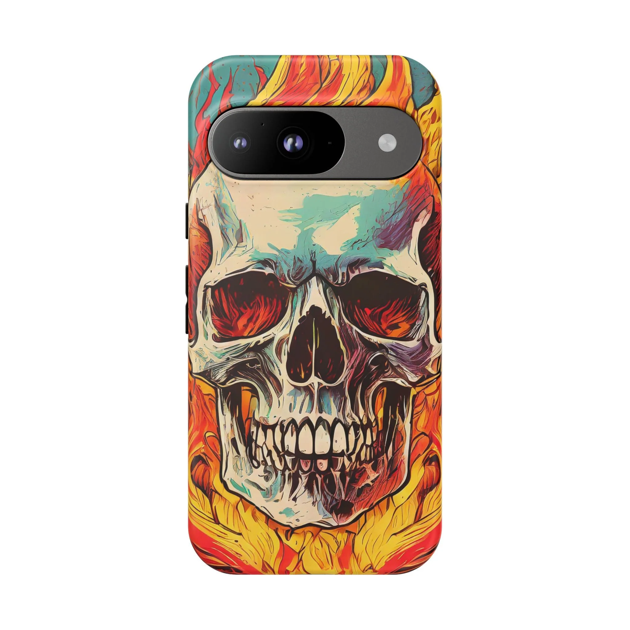 Flaming Skull Tough Phone Case - Image 42