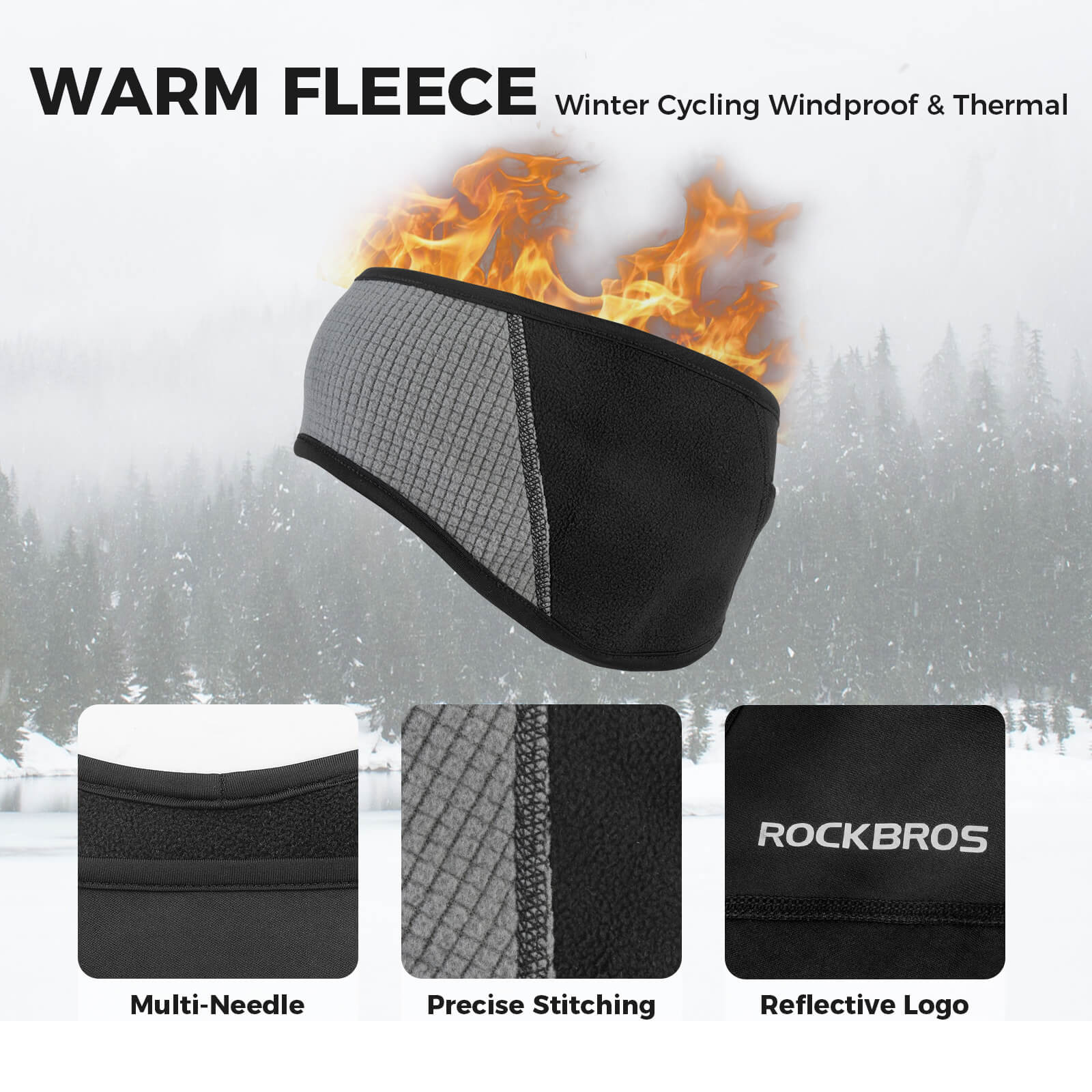 Fleece Ear Warmers Headband - Image 4