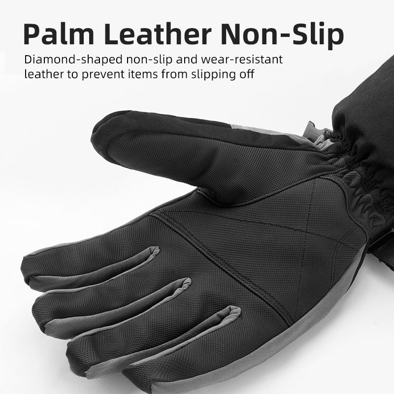 Fleece-Lined Thickened Full Finger Double-Layer Ski Gloves - Image 5