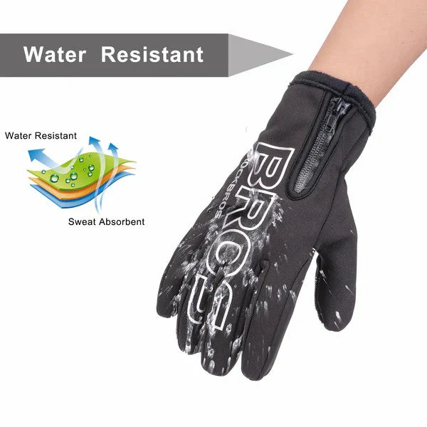 Fleece Touchscreen Cycling Gloves - Image 2