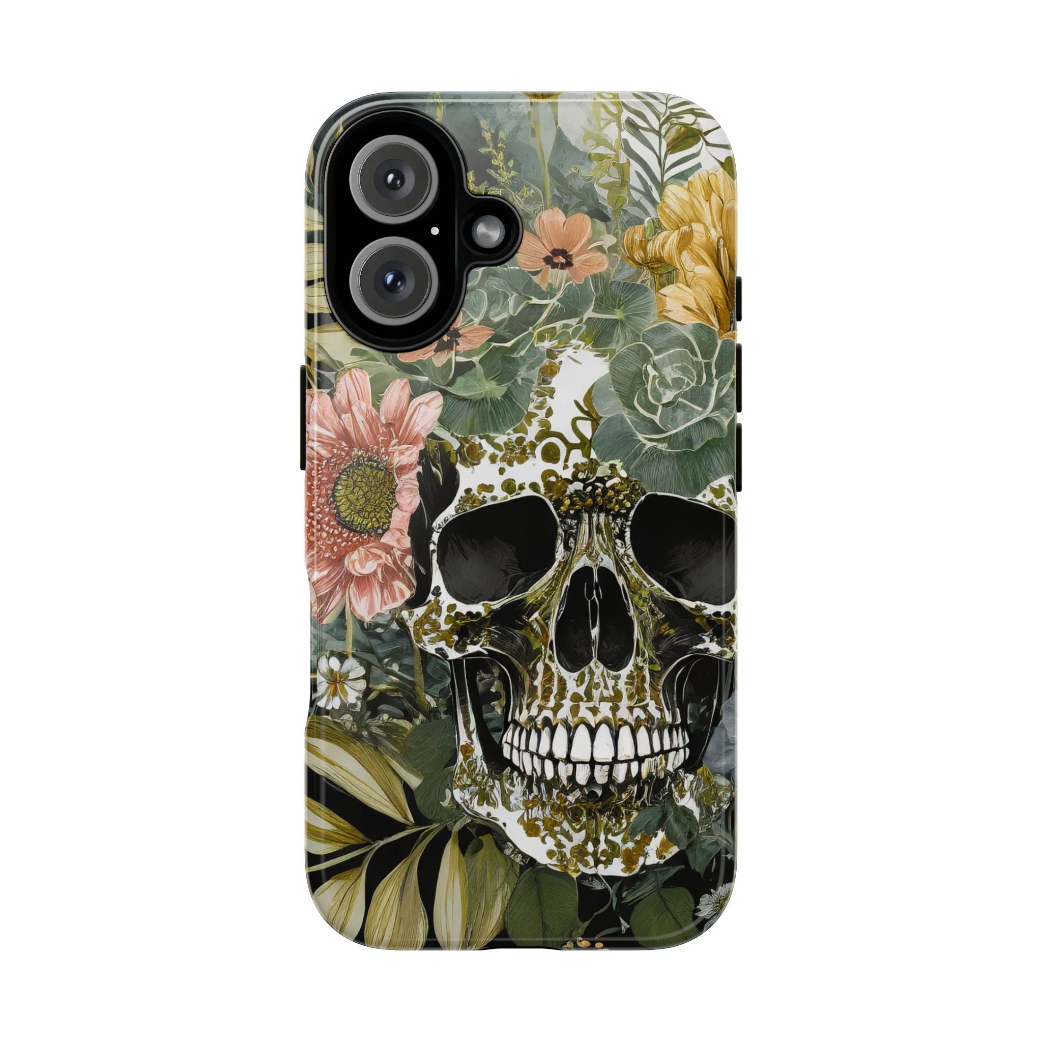 Floral Skull Tough Phone Case - Image 11
