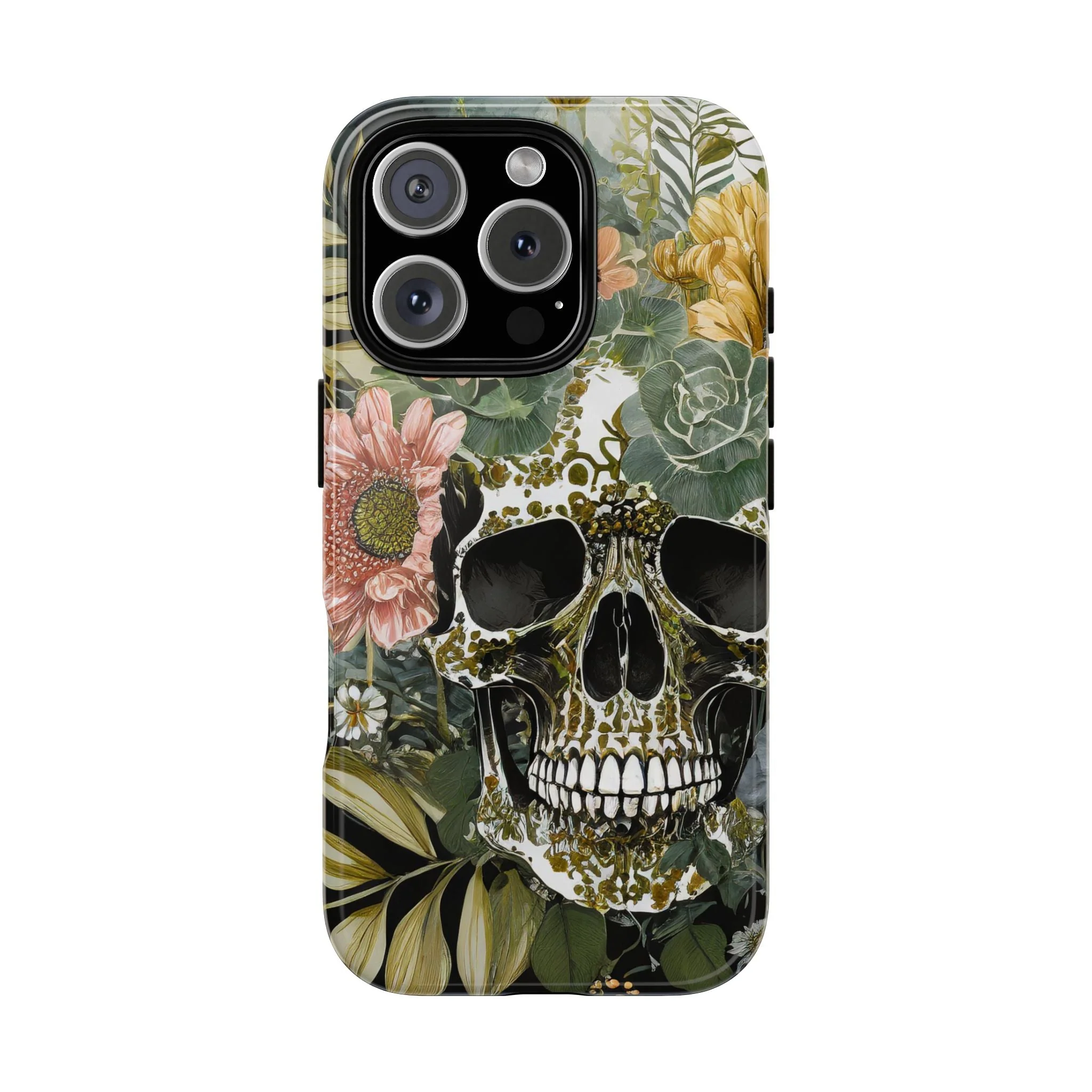Floral Skull Tough Phone Case - Image 13