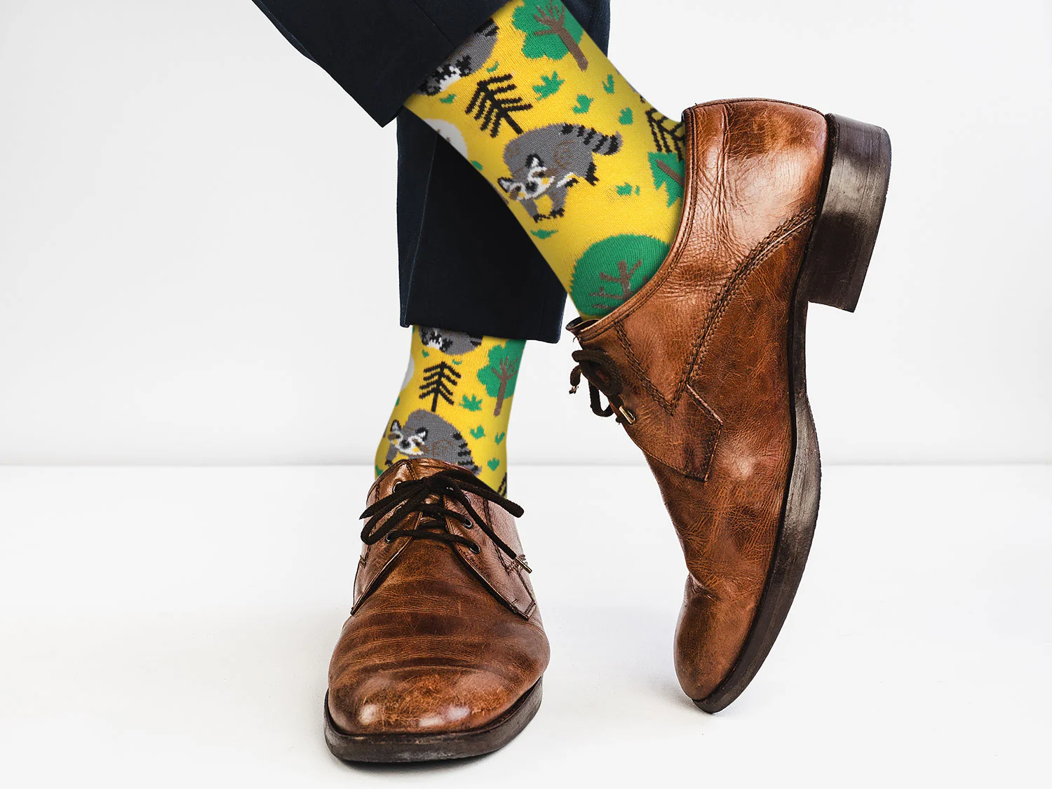 Forest Raccoon Socks - Comfy Cotton for Men & Women - Image 3