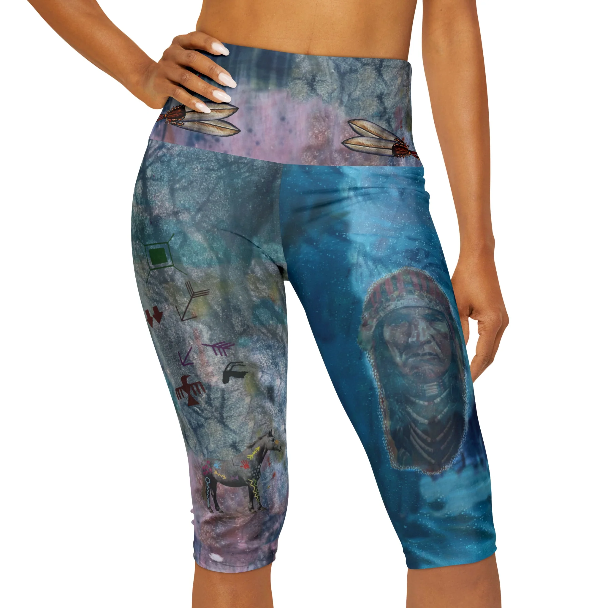 Founding Feathers Capri Leggings - Image 3