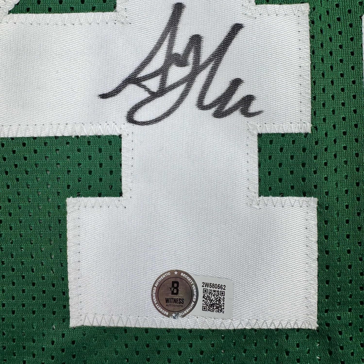 Framed Autographed/Signed Al Horford 35x39 Boston Green Basketball Jersey Beckett COA - Image 2