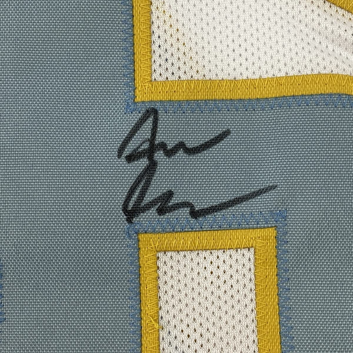 Framed Autographed/Signed Asante Samuel Jr. 35x39 Los Angeles LA White Football Jersey JSA COA - Image 2