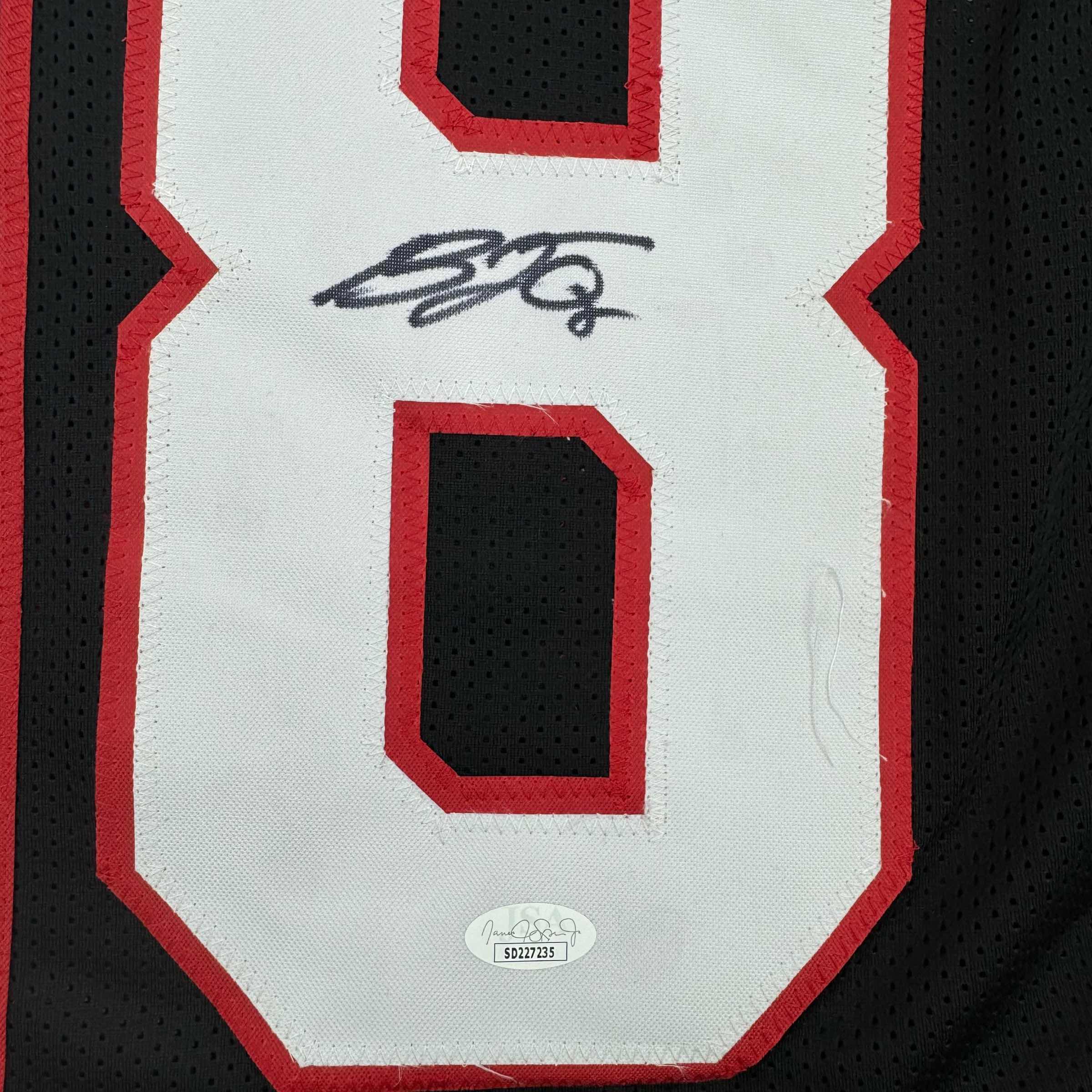 Framed Autographed/Signed B.J. BJ Ojulari 35x39 Arizona Black Football Jersey JSA COA - Image 2