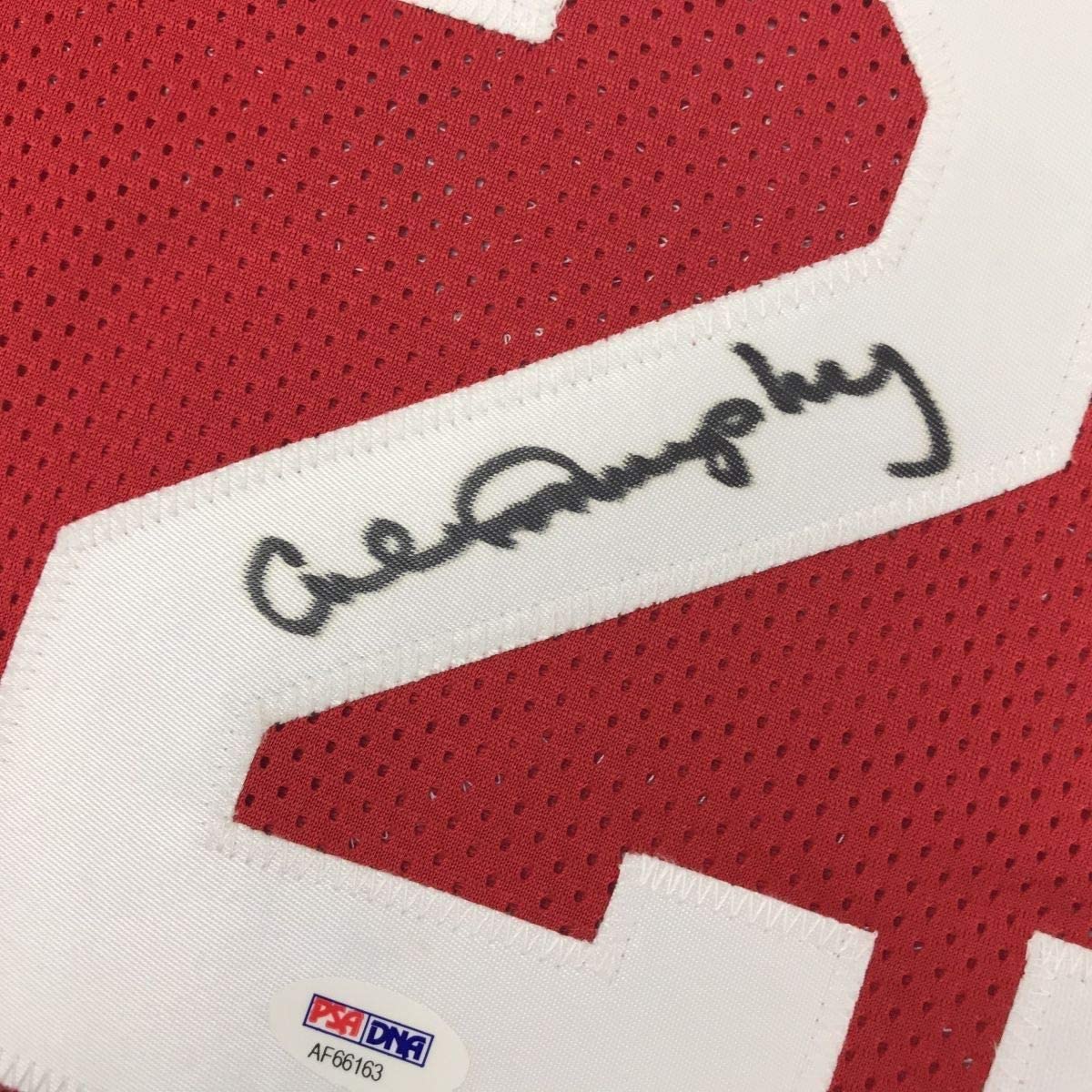 Framed Autographed/Signed Calvin Murphy 35x39 Houston Red Basketball Jersey PSA/DNA COA - Image 2