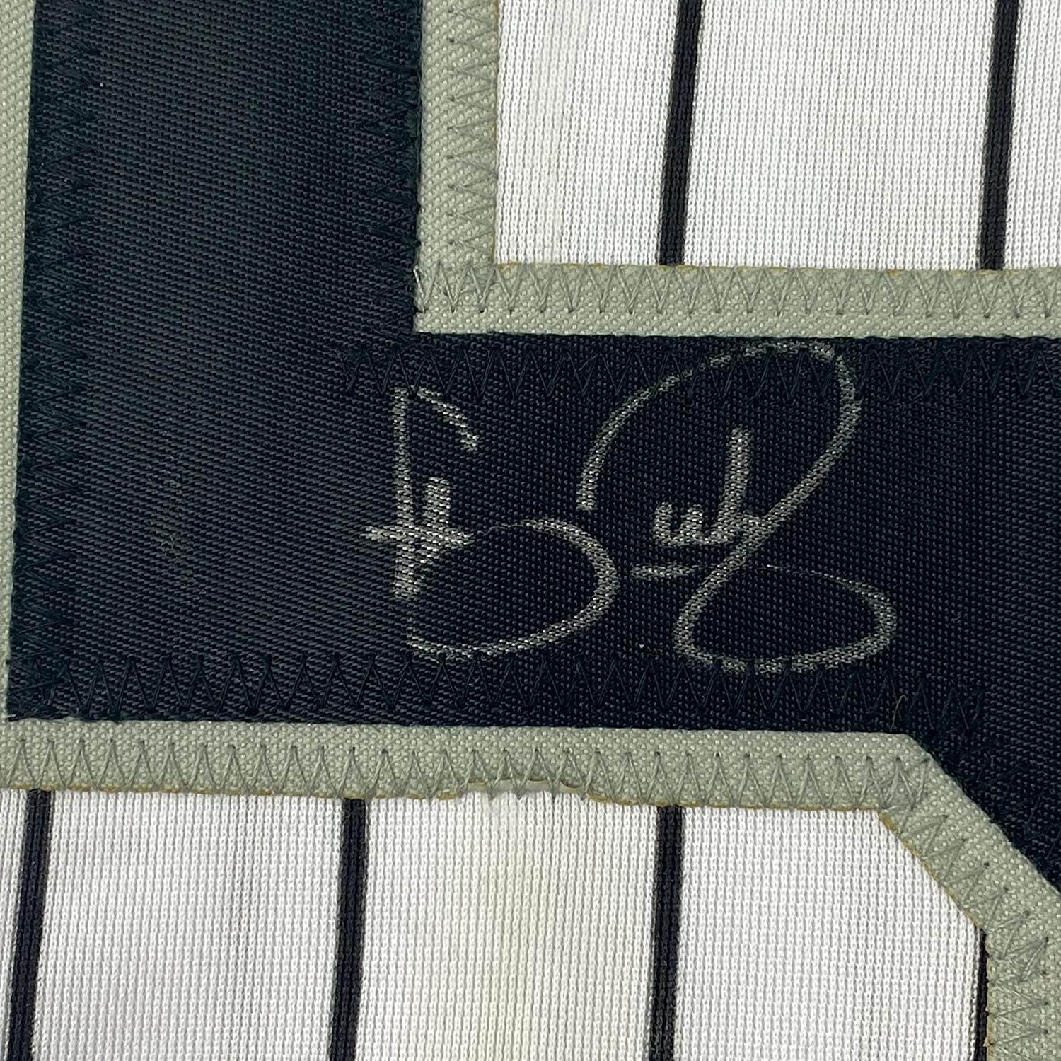 Framed Autographed/Signed Carson Fulmer 35x39 Chicago Pinstripe Baseball Jersey JSA COA - Image 2