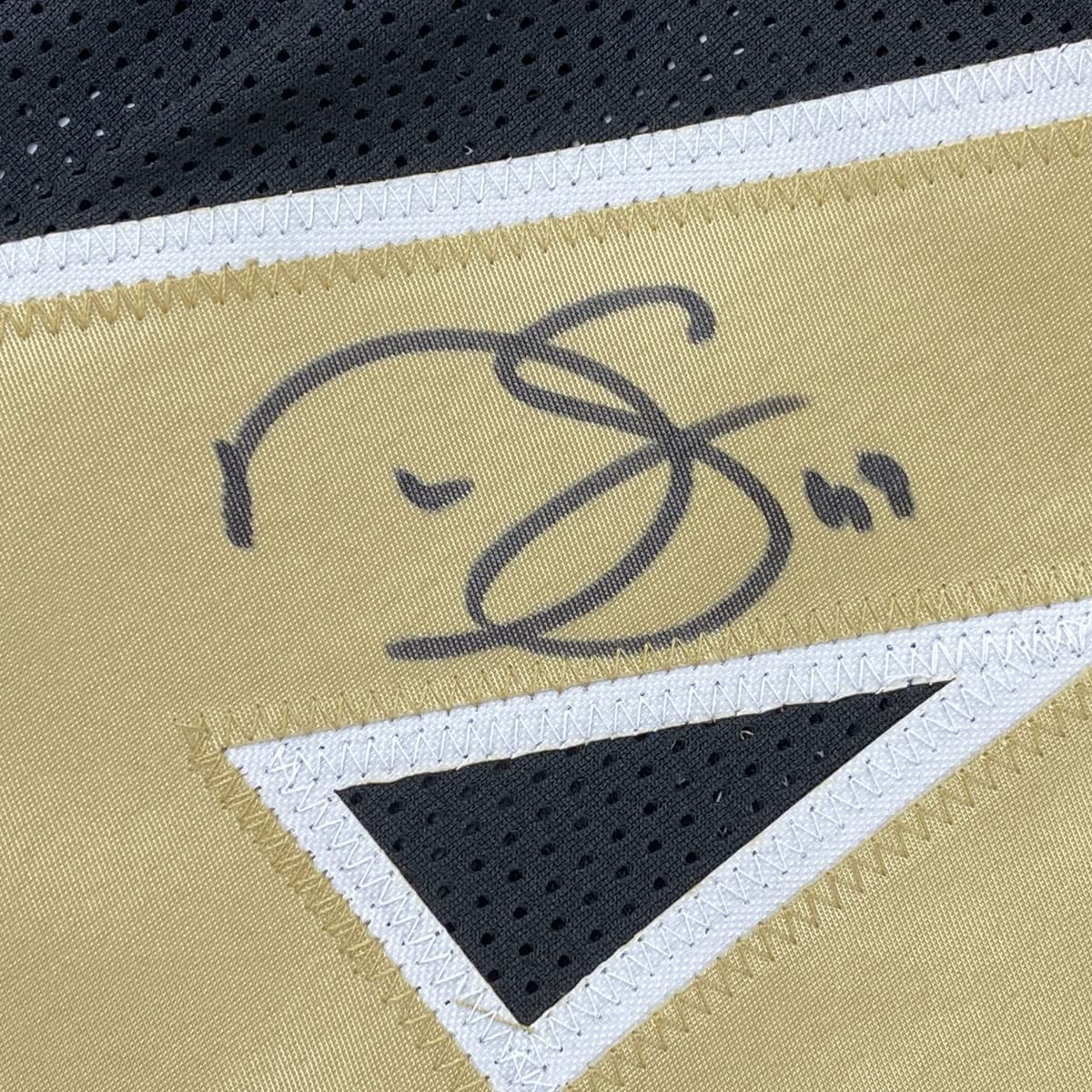Framed Autographed/Signed Darren Sproles 35x39 New Orleans Black Football Jersey JSA COA - Image 2