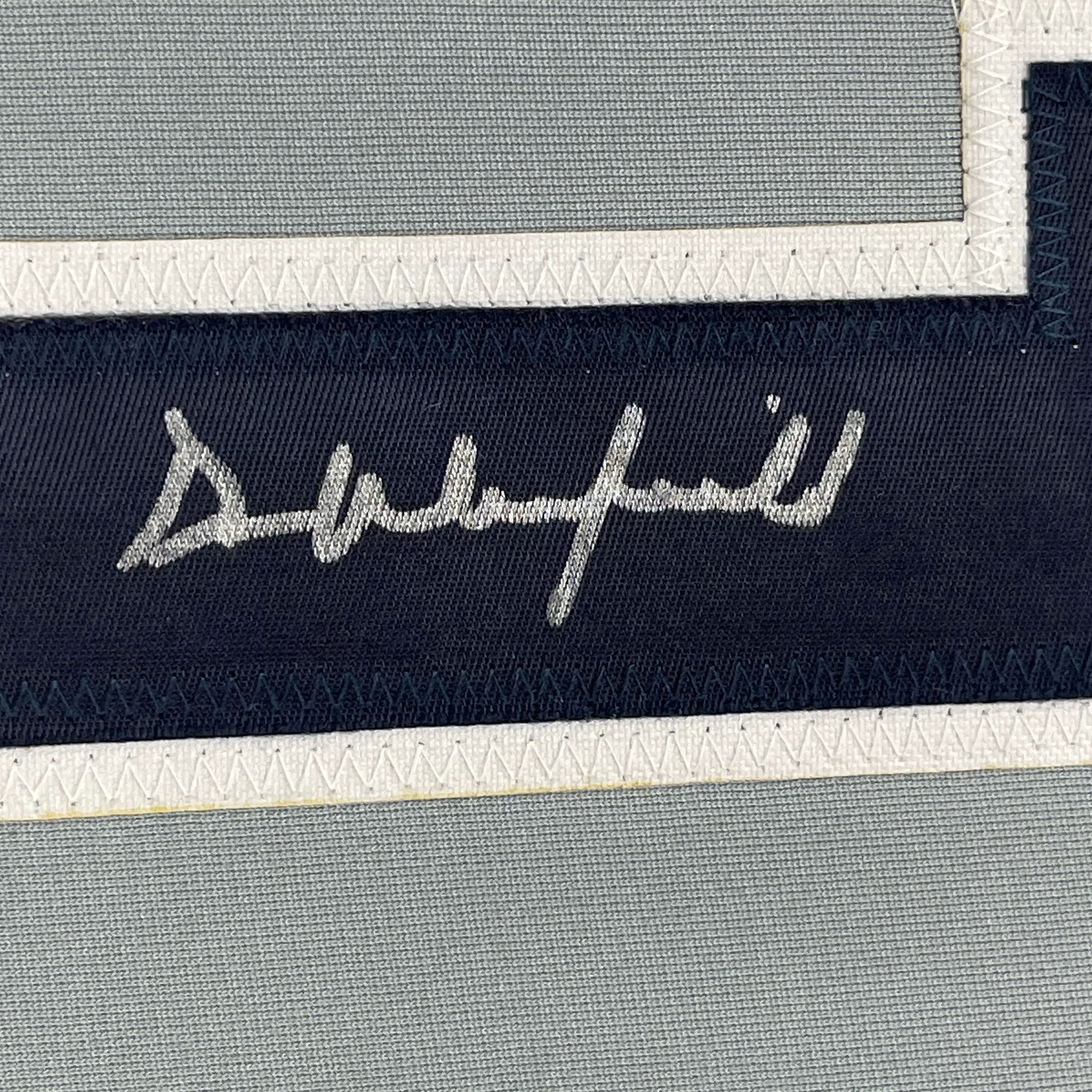 Framed Autographed/Signed Dave Winfield 35x39 New York Grey Baseball Jersey JSA COA - Image 2