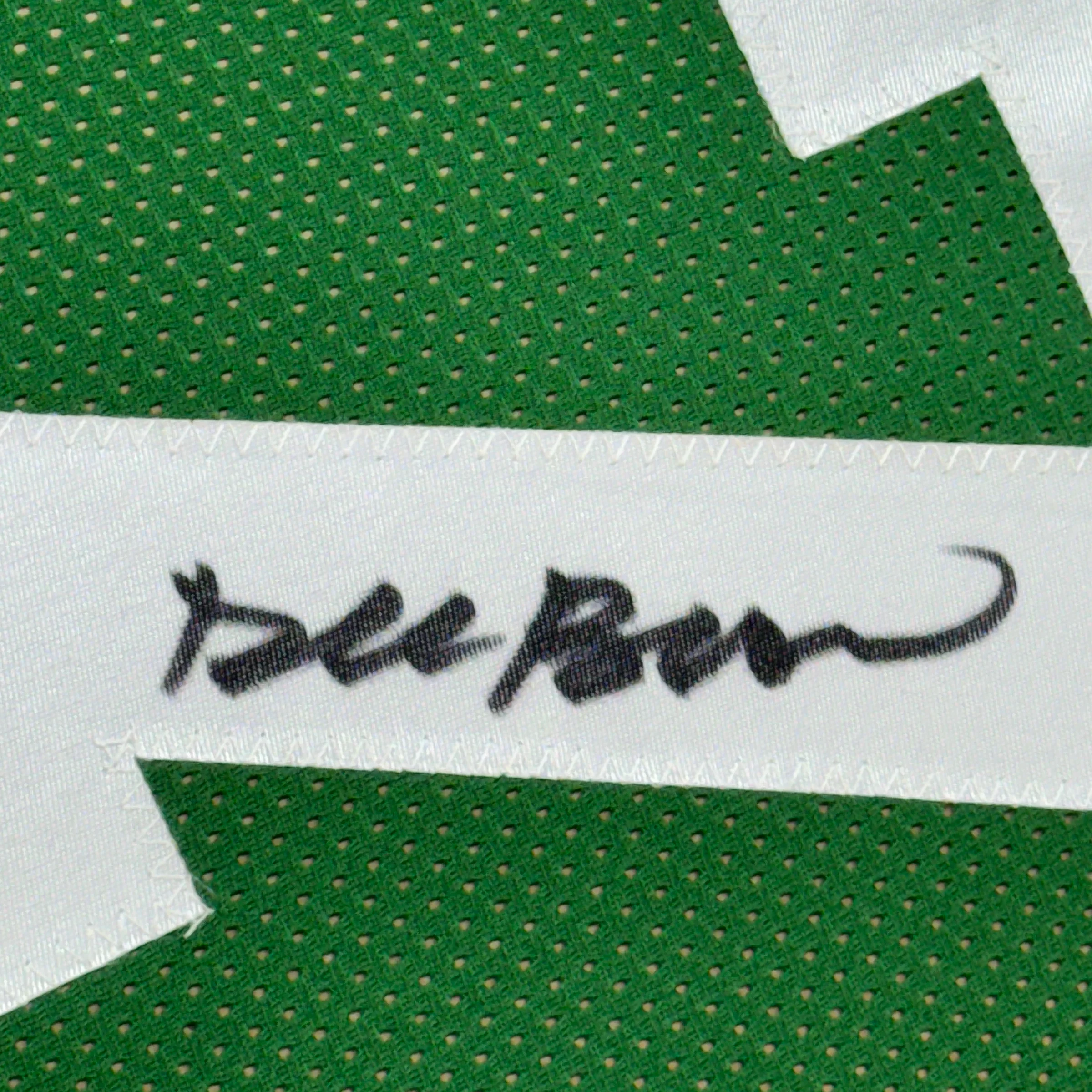 Framed Autographed/Signed Dee Brown 35x39 Boston Green Basketball Jersey JSA COA - Image 2
