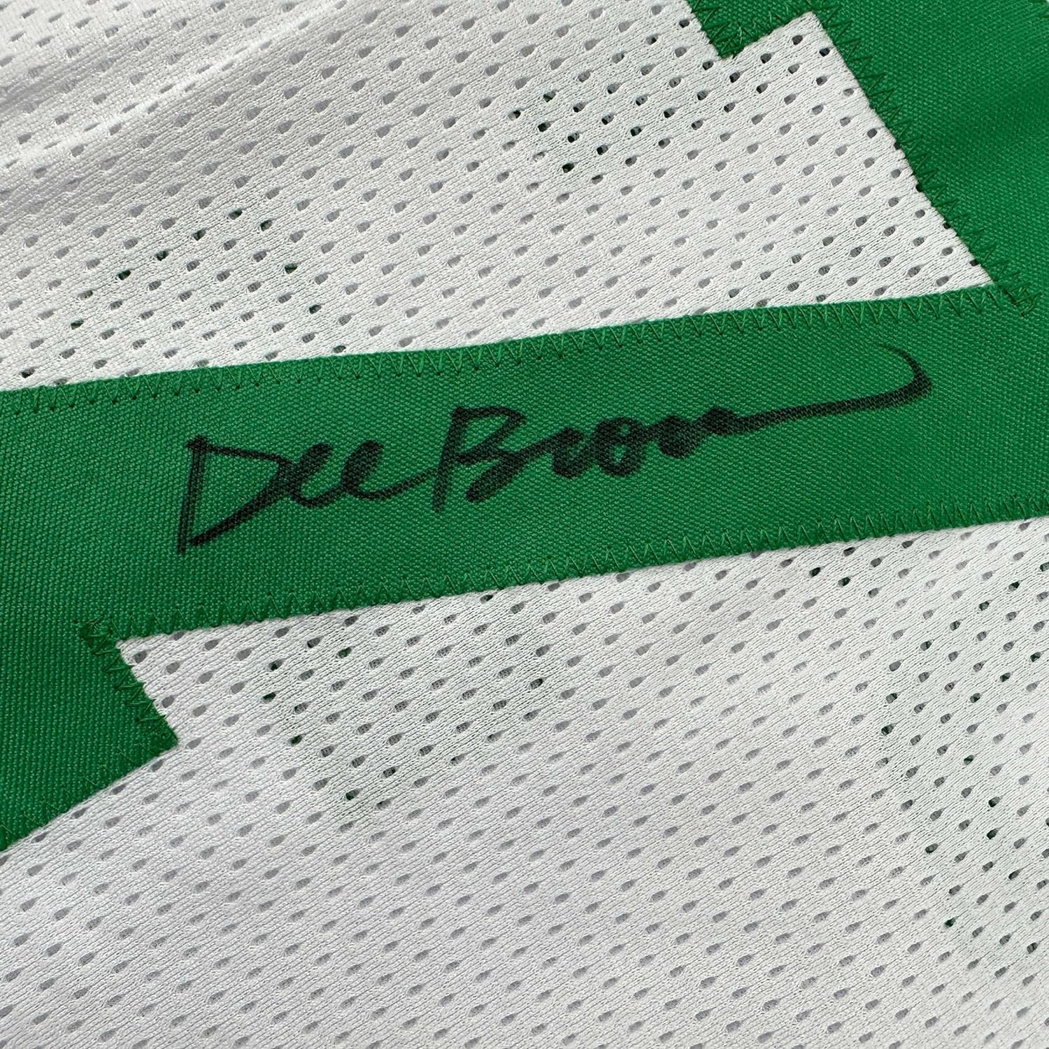 Framed Autographed/Signed Dee Brown 35x39 Boston White Basketball Jersey JSA COA - Image 2