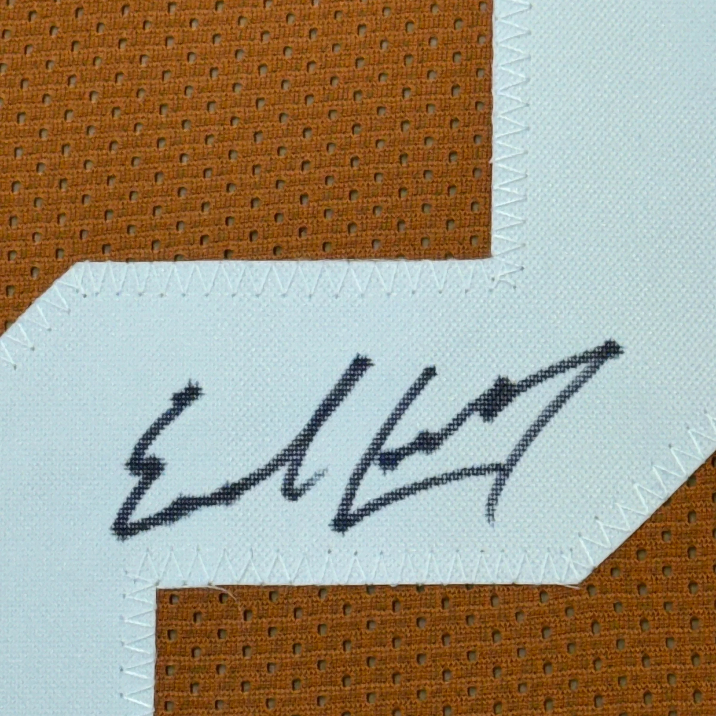 Framed Autographed/Signed Earl Campbell 35x39 Texas Orange Football Jersey Beckett BAS COA - Image 2