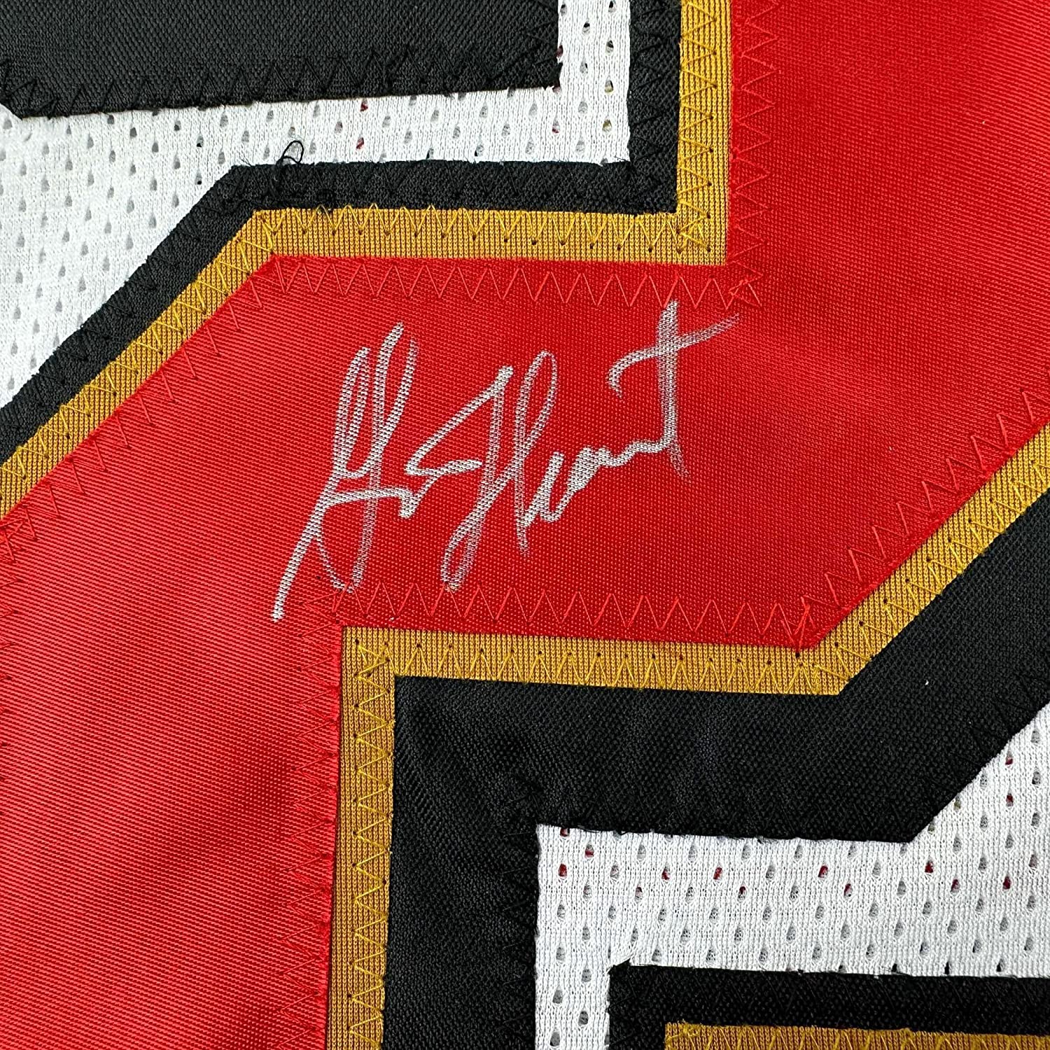 Framed Autographed/Signed Garrison Hearst 35x39 San Francisco White Football Jersey JSA COA - Image 2