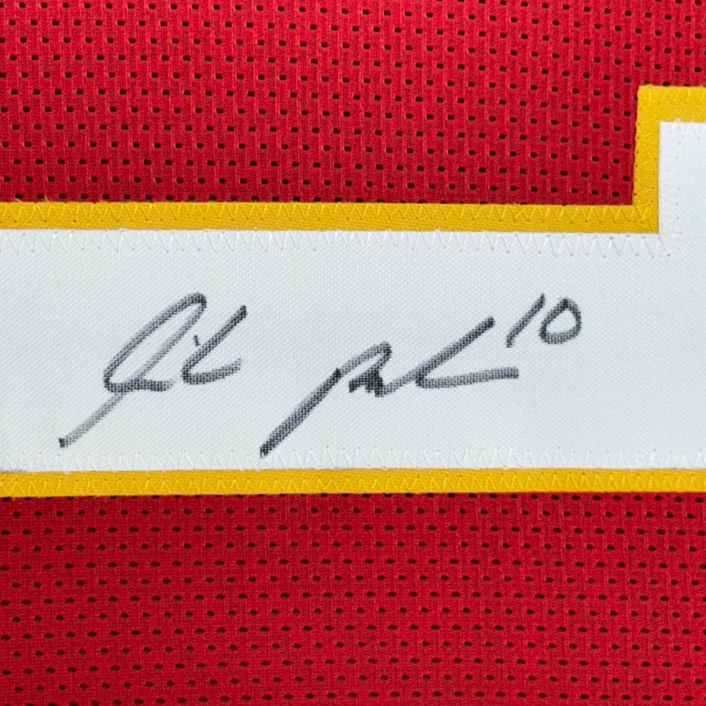 Framed Autographed/Signed Isiah Pacheco 35x39 Kansas City Red Football Jersey JSA COA - Image 2