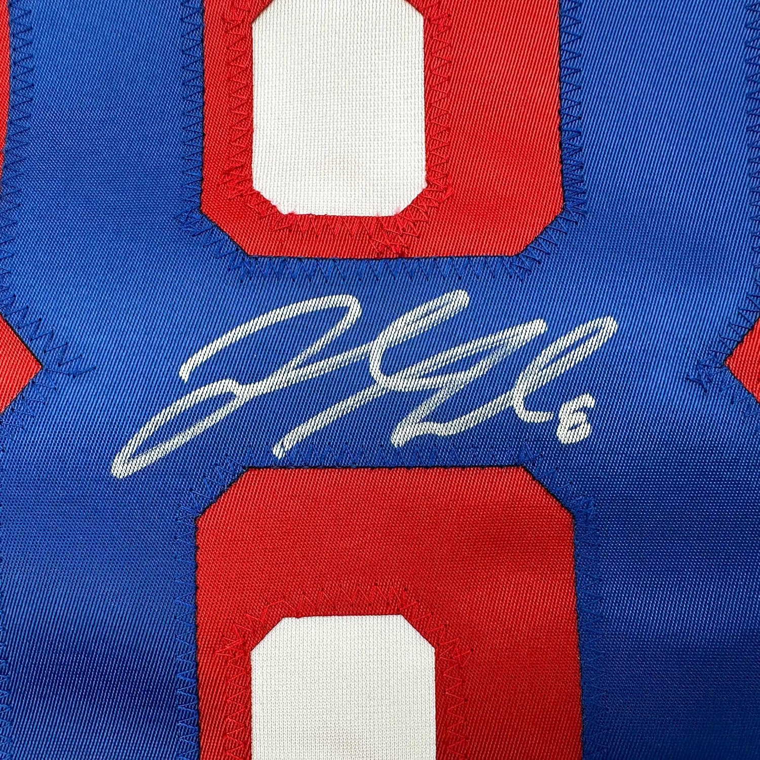 Framed Autographed/Signed Jacob Trouba 35x39 New York White Hockey Jersey JSA COA - Image 2