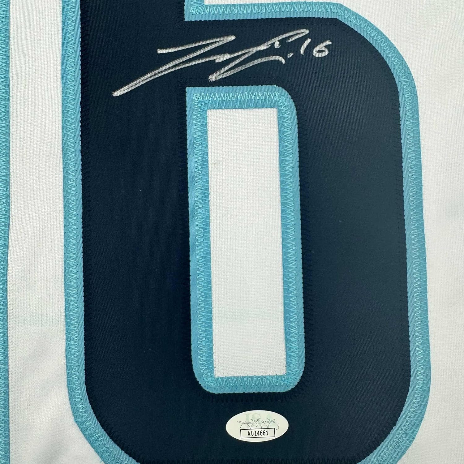 Framed Autographed/Signed Jared McCann 35x39 Seattle White Hockey Jersey JSA COA - Image 2