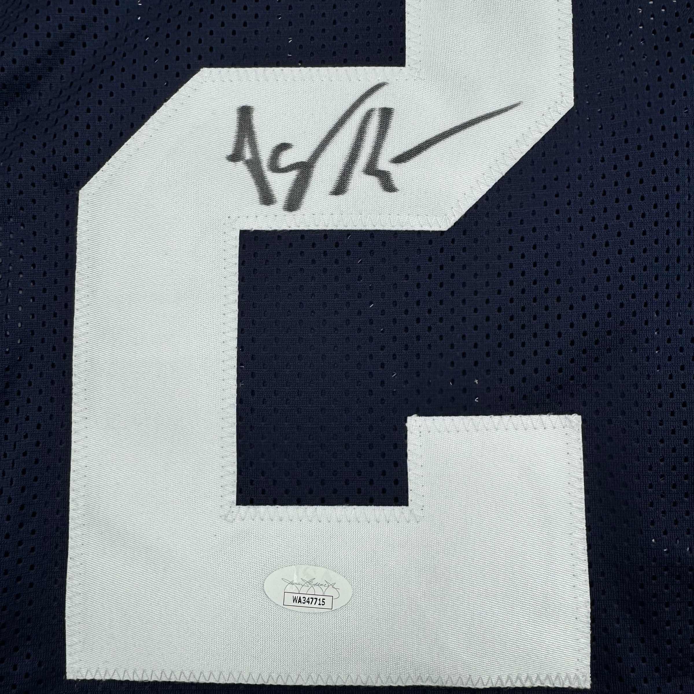 Framed Autographed/Signed Jayron Kearse 35x39 Dallas Thanksgiving Football Jersey JSA COA - Image 2