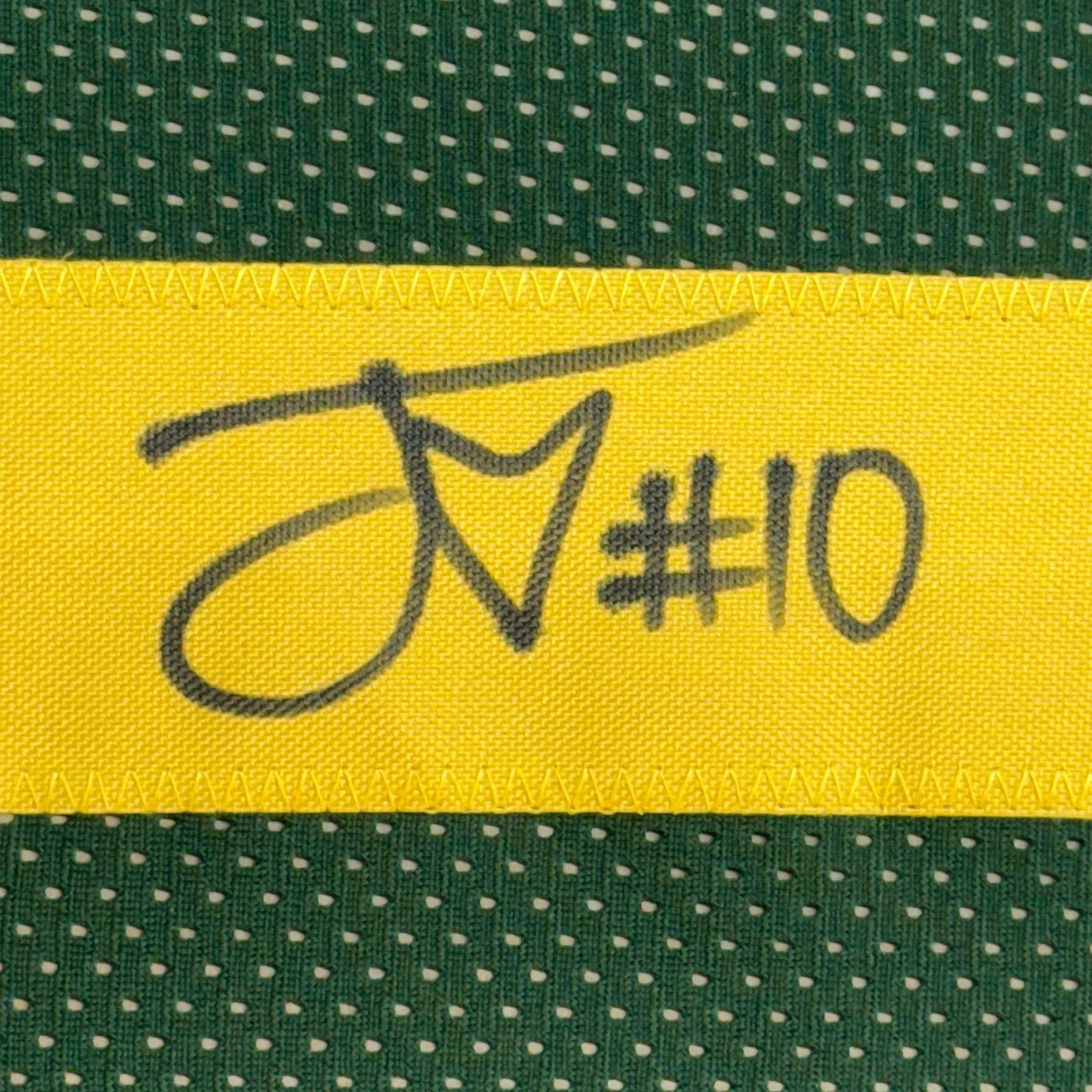 Framed Autographed/Signed Jordan Love 35x39 Green Bay Color Rush Football Jersey Beckett BAS COA - Image 2