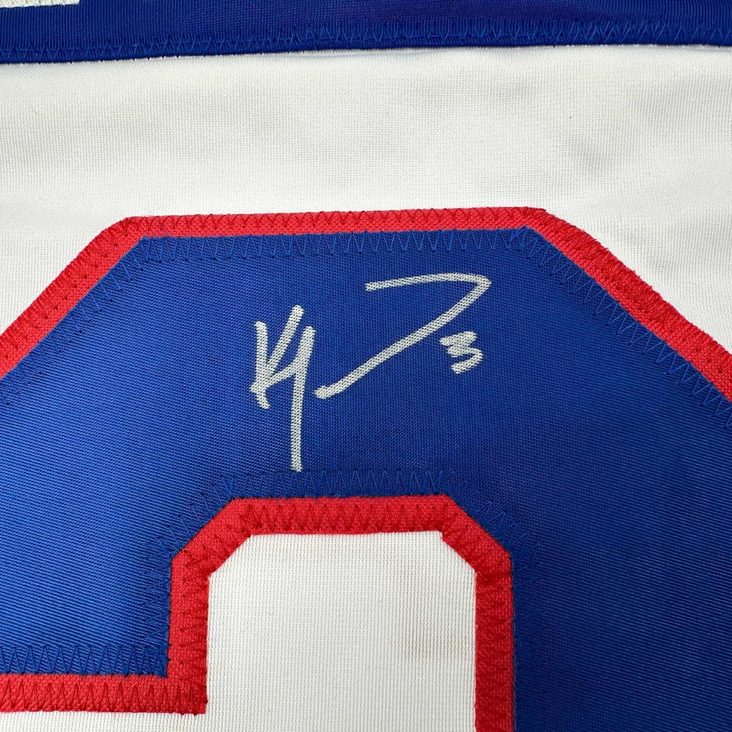 Framed Autographed/Signed Ken Morrow 35x39 1980 Miracle On Ice United States White Hockey Jersey JSA COA - Image 2