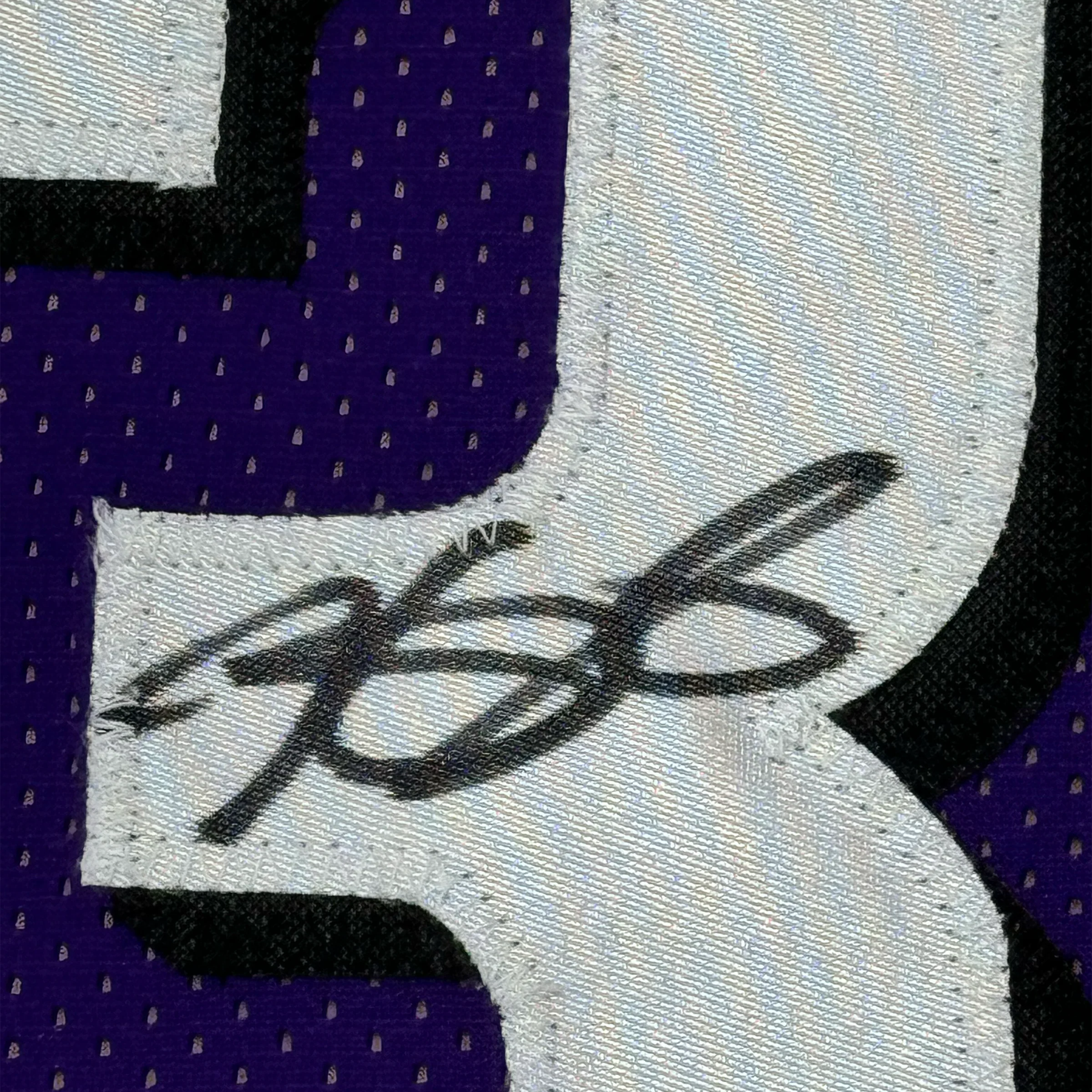 Framed Autographed/Signed Kevin Durant 35x39 Phoenix Purple Basketball Jersey Beckett BAS COA - Image 2