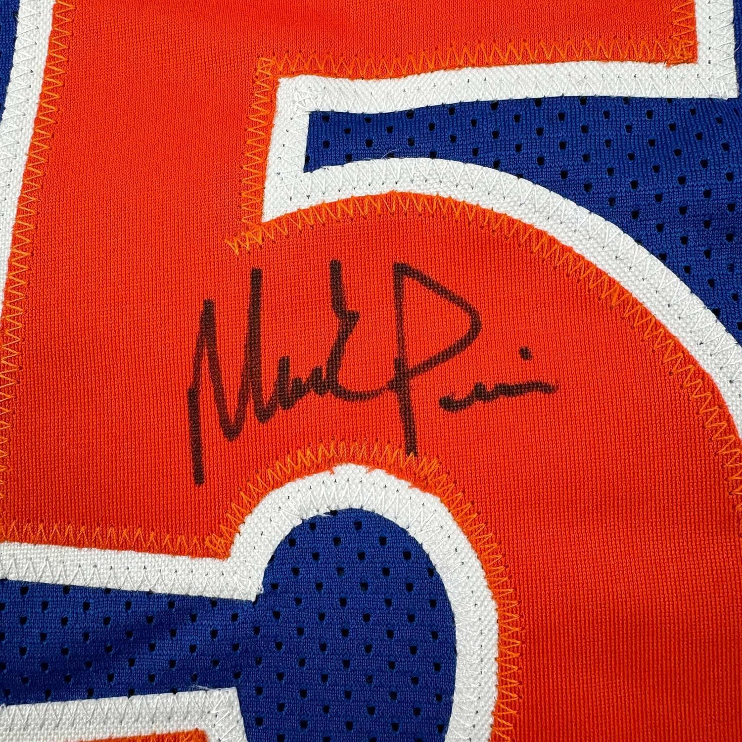 Framed Autographed/Signed Mark Price 35x39 Cleveland Blue Basketball Jersey PSA COA - Image 2