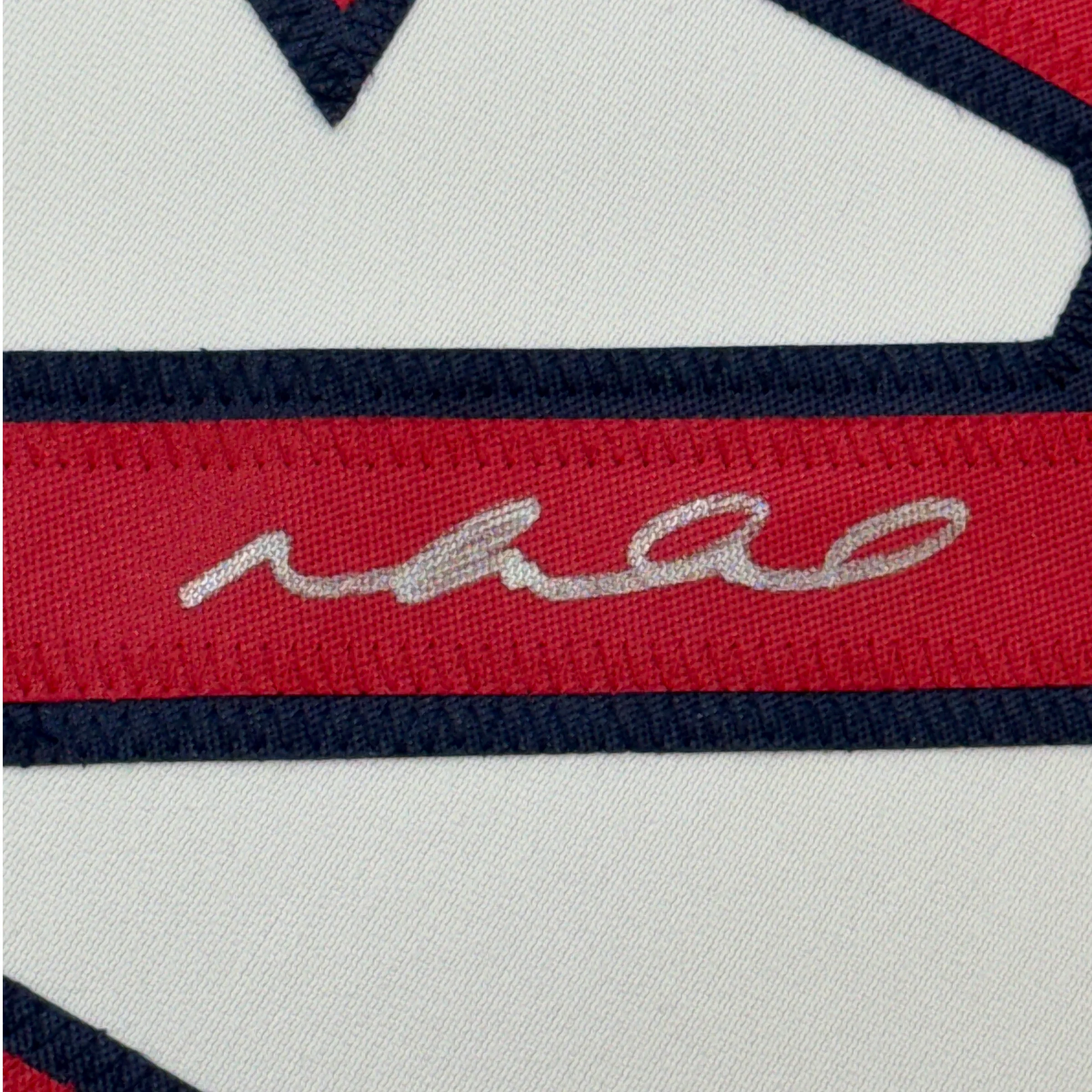 Framed Autographed/Signed Mike Napoli 35x39 Boston Red Sox White Baseball Jersey JSA COA - Image 2