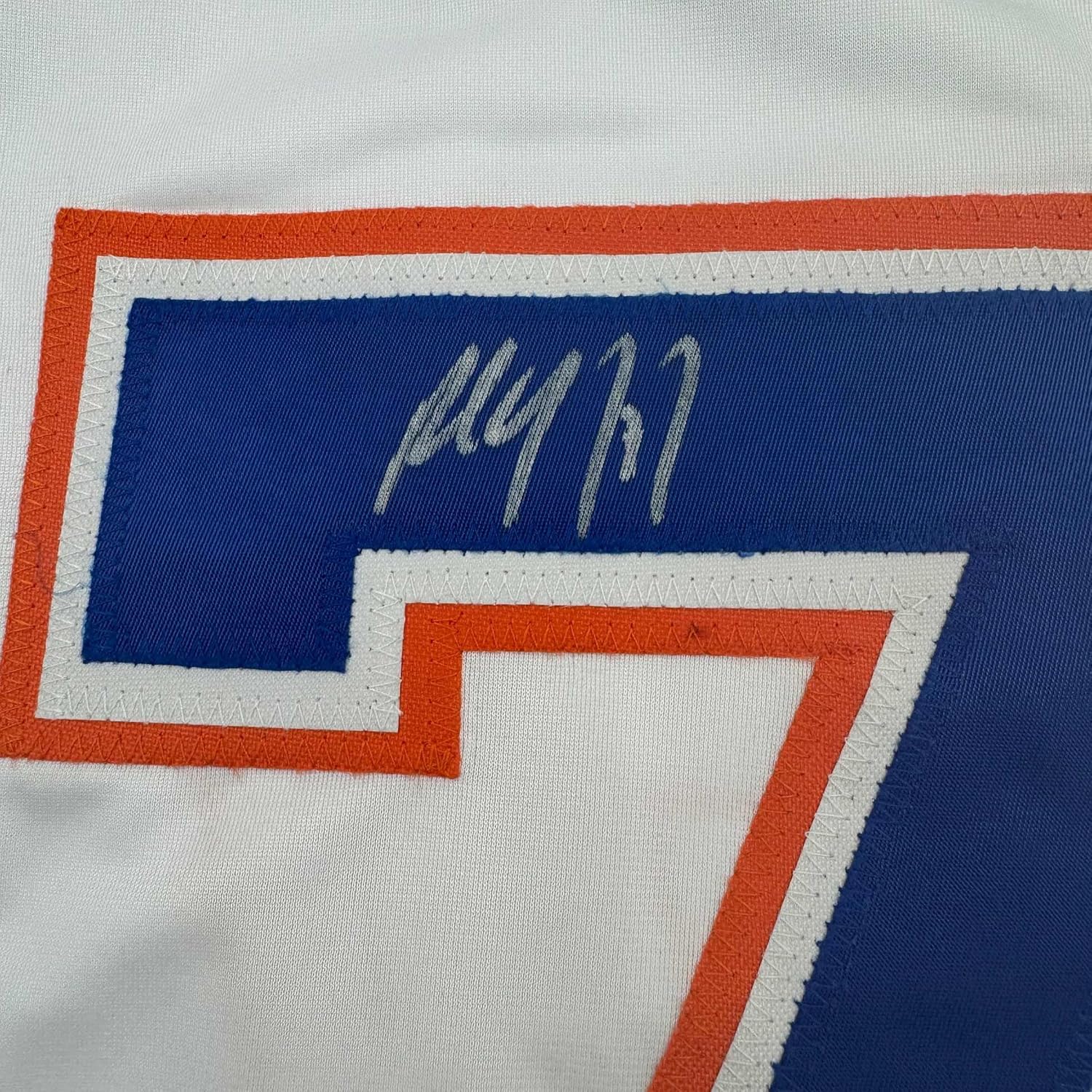 Framed Autographed/Signed Paul Coffey 35x39 Edmonton White Hockey Jersey JSA COA - Image 2