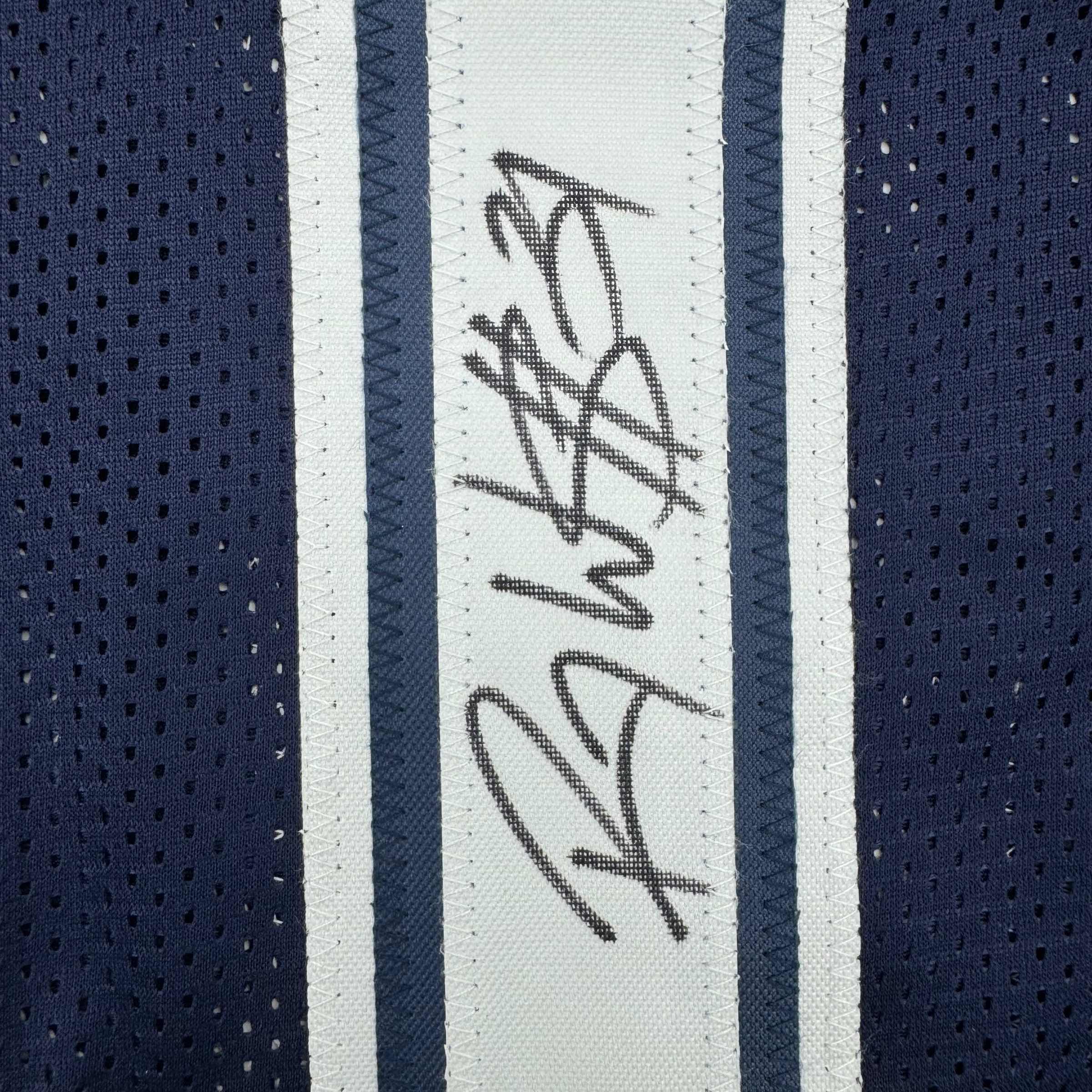 Framed Autographed/Signed Roy Williams 35x39 Dallas Blue Football Jersey JSA COA - Image 2