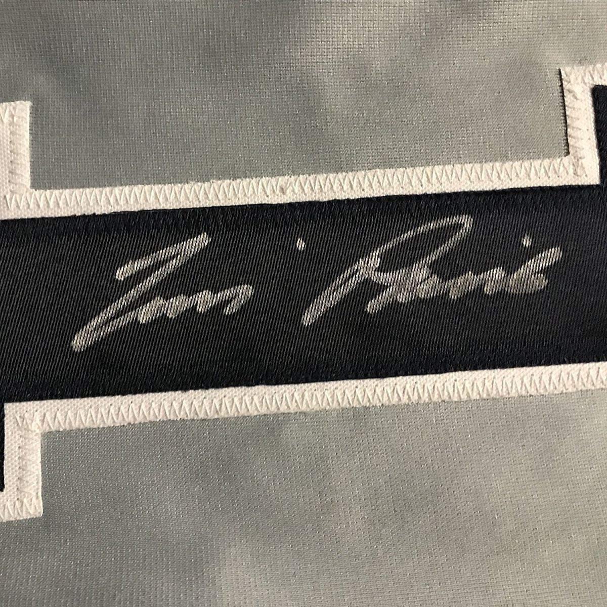 Framed Autographed/Signed Tim Raines 35x39 New York Yankees Grey Baseball Jersey JSA COA - Image 2