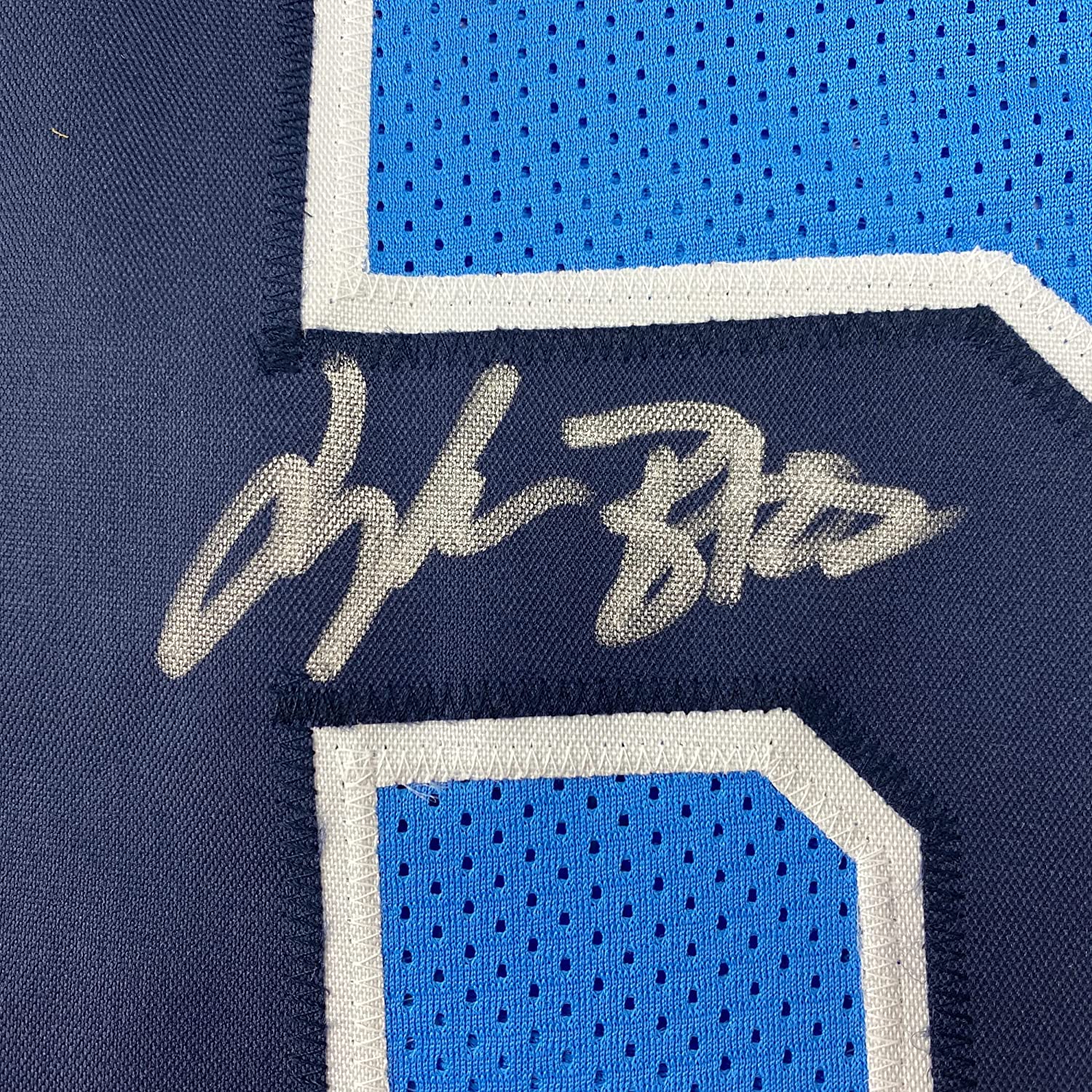 Framed Autographed/Signed Treylon Burks 35x39 Tennessee Light Blue Football Jersey Beckett BAS COA - Image 2