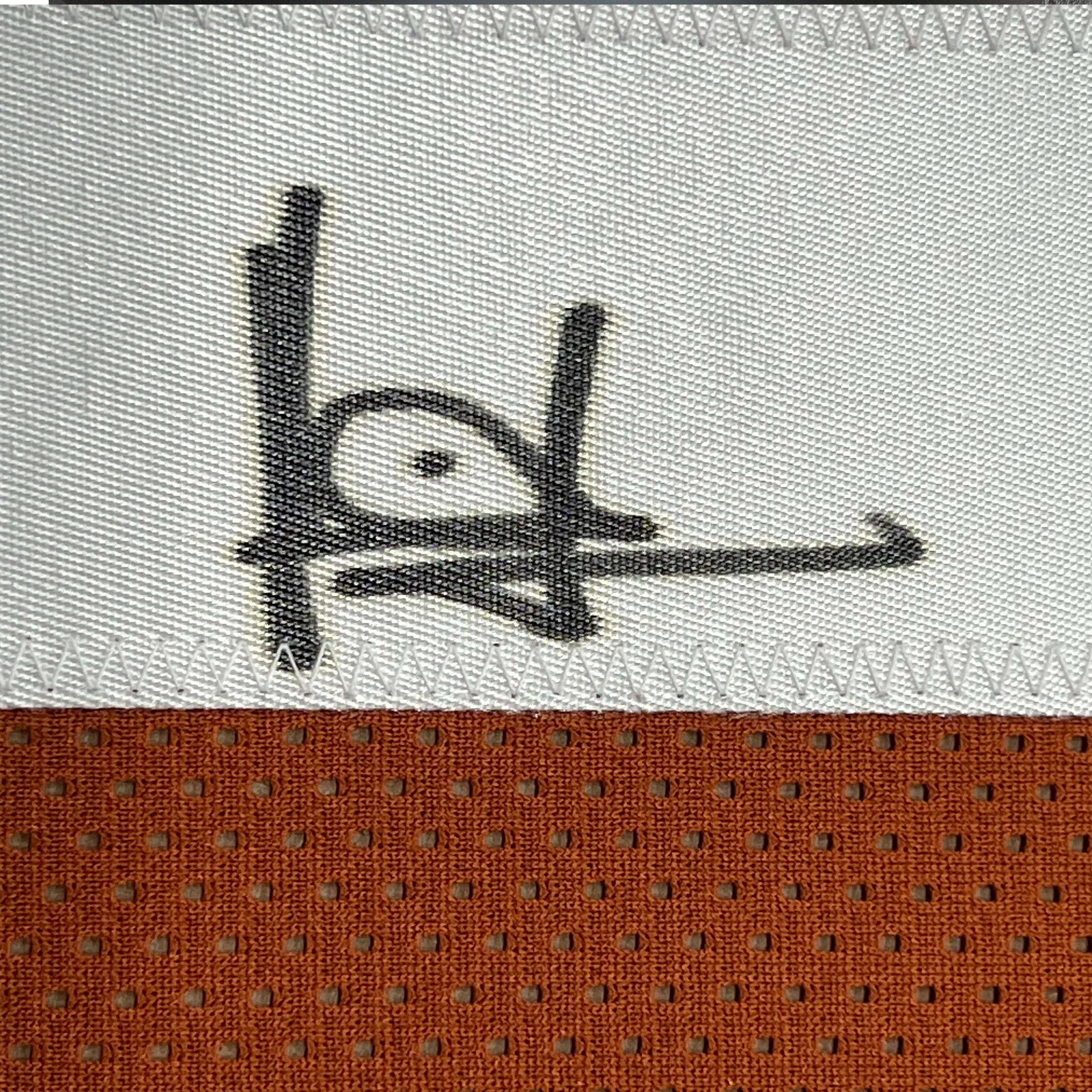 Framed Autographed/Signed Vince Young 35x39 Texas Orange College Football Jersey JSA COA - Image 2
