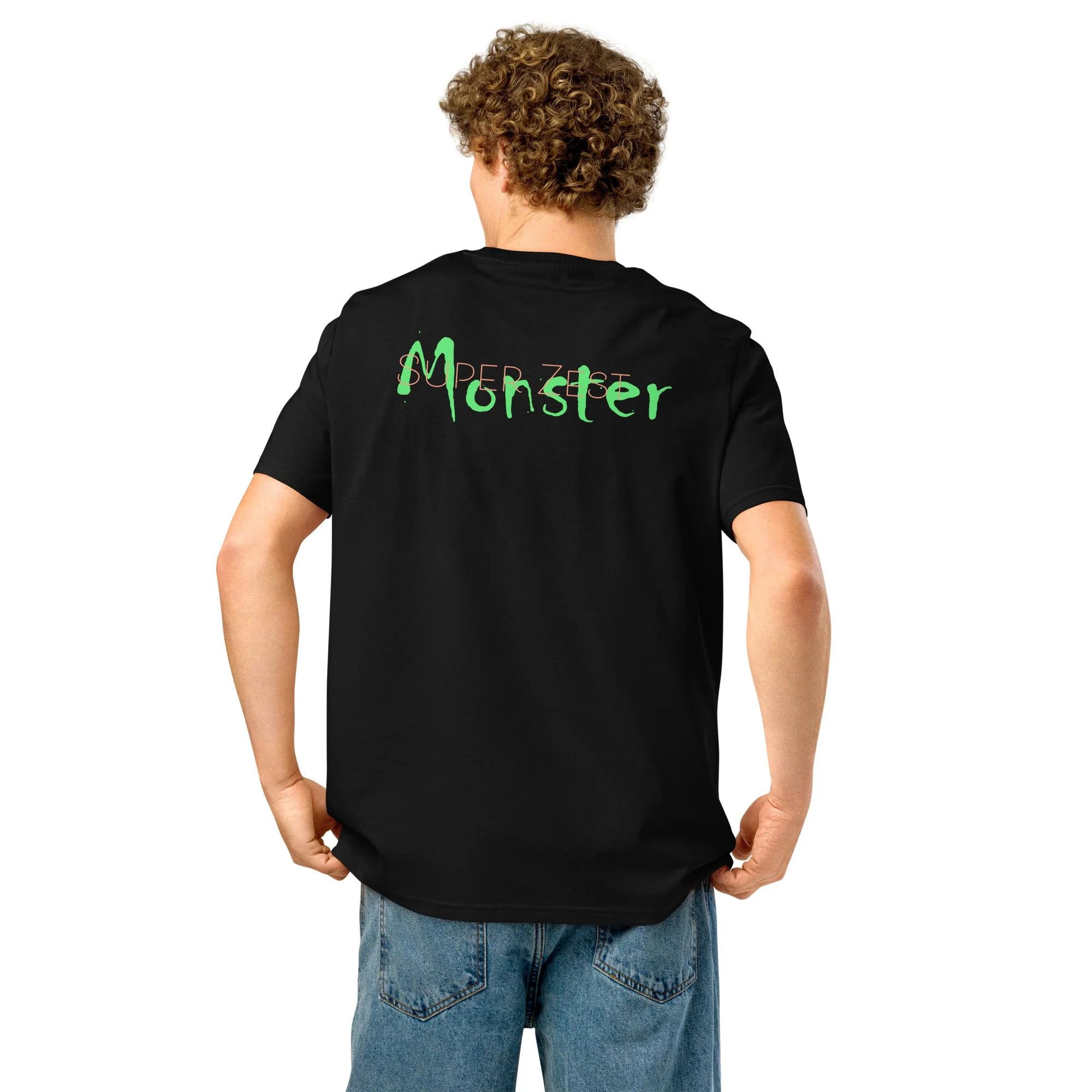 Fun Boy Section Super Zest Monster Unisex Organic T-Shirt - Image 6