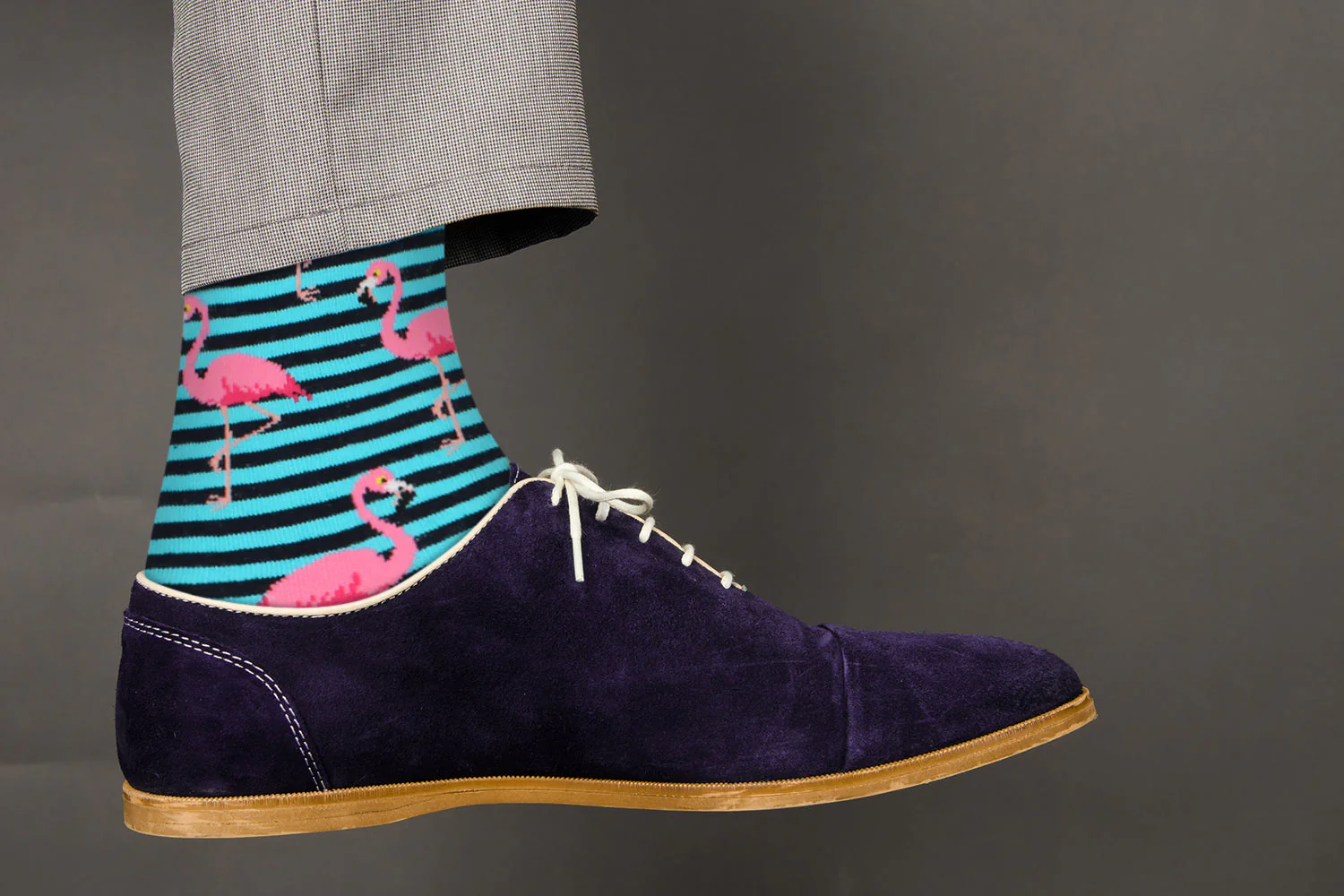 Funky Flamingo Socks - Comfy Cotton for Men & Women - Image 2