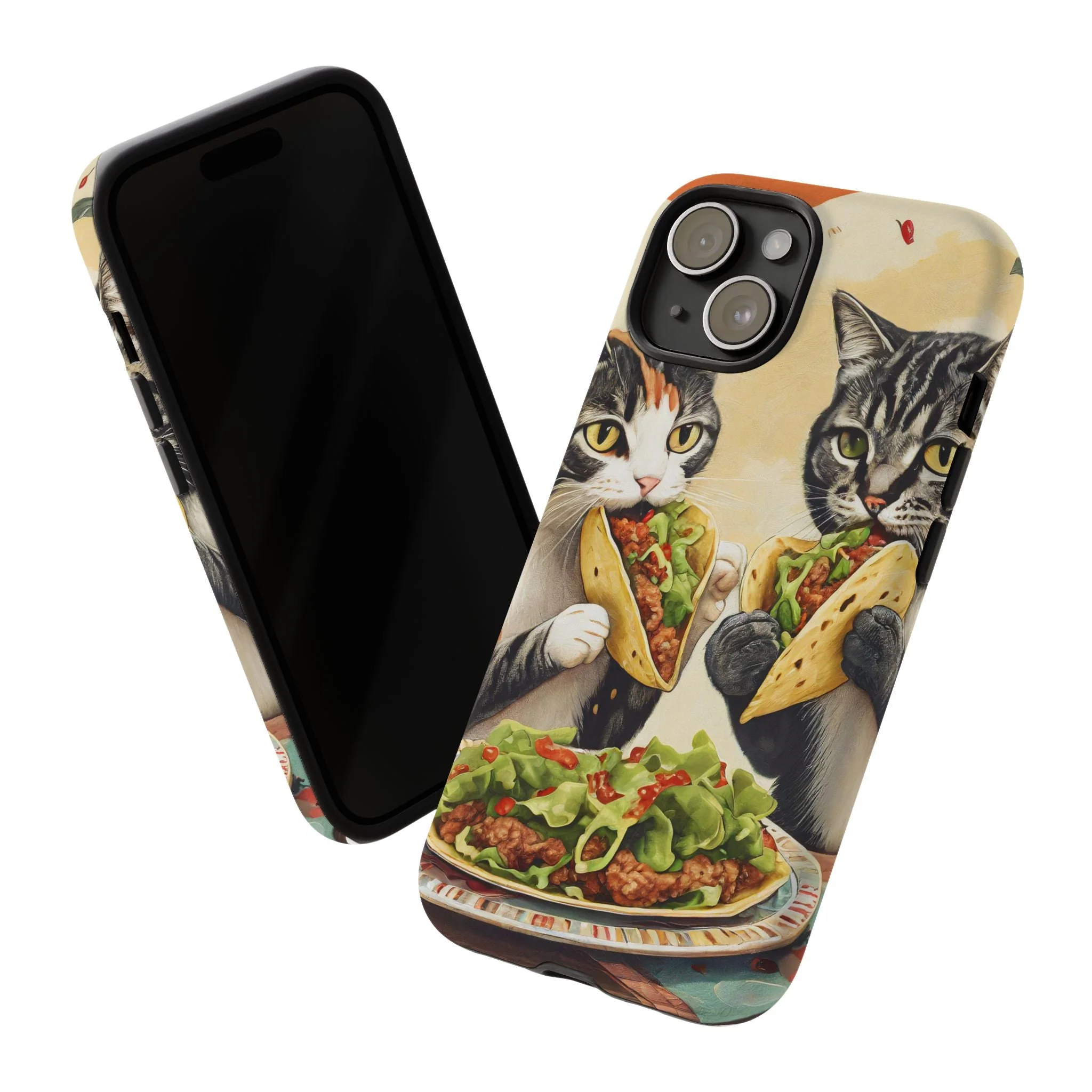 Funny Taco Cat Tough Phone Case - Image 19