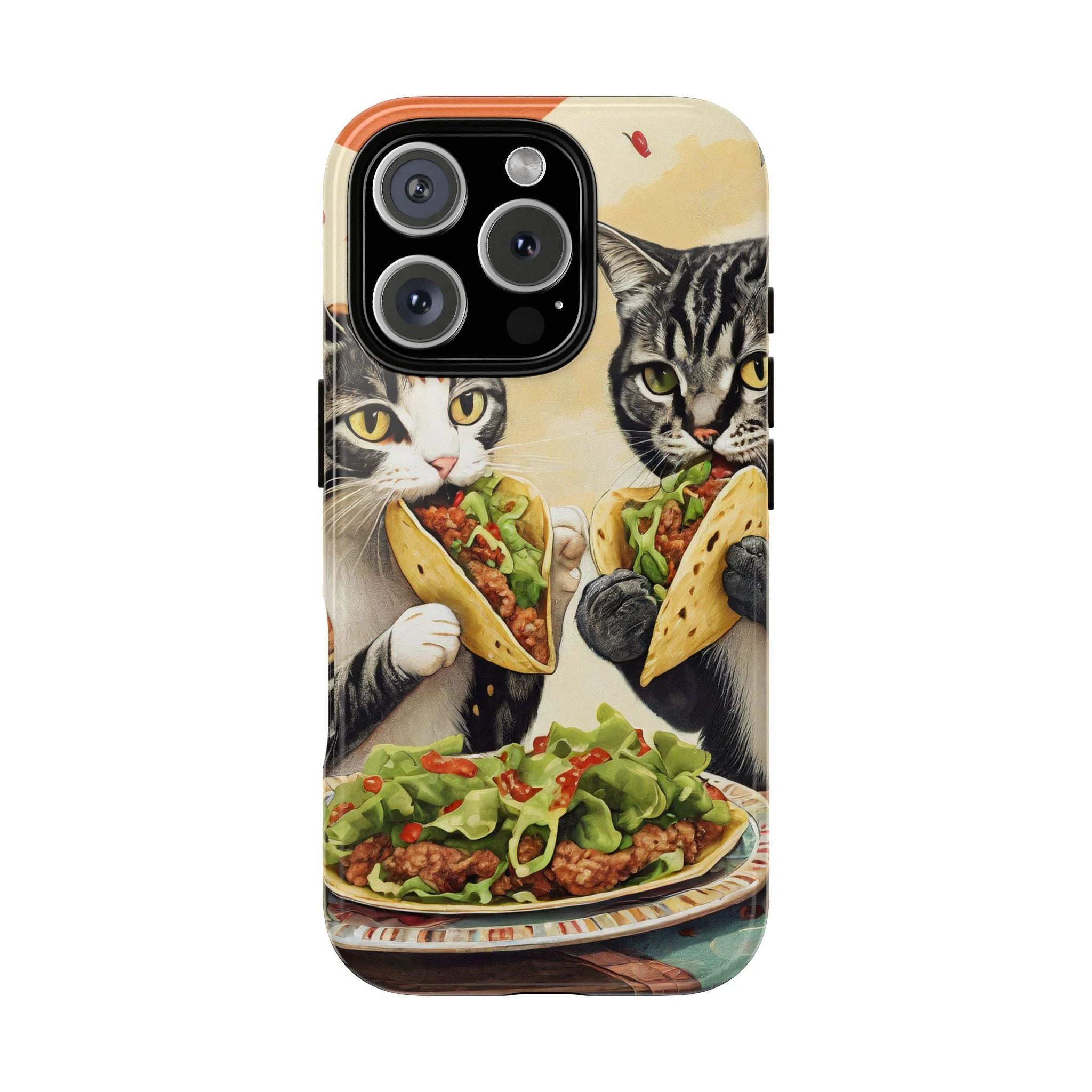Funny Taco Cat Tough Phone Case - Image 7