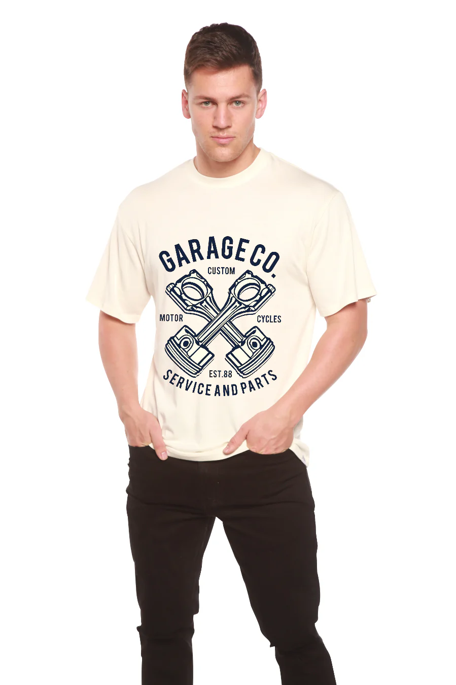 Garage Co Men's Bamboo Viscose/Organic Cotton Short Sleeve Graphic T-Shirt - Image 5