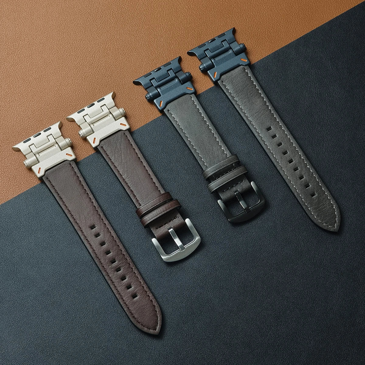 Genuine Leather Apple Watch Band Series 11/10/9/8/7/6/5/4/ SE / Ultra 1/2/3 - Image 12