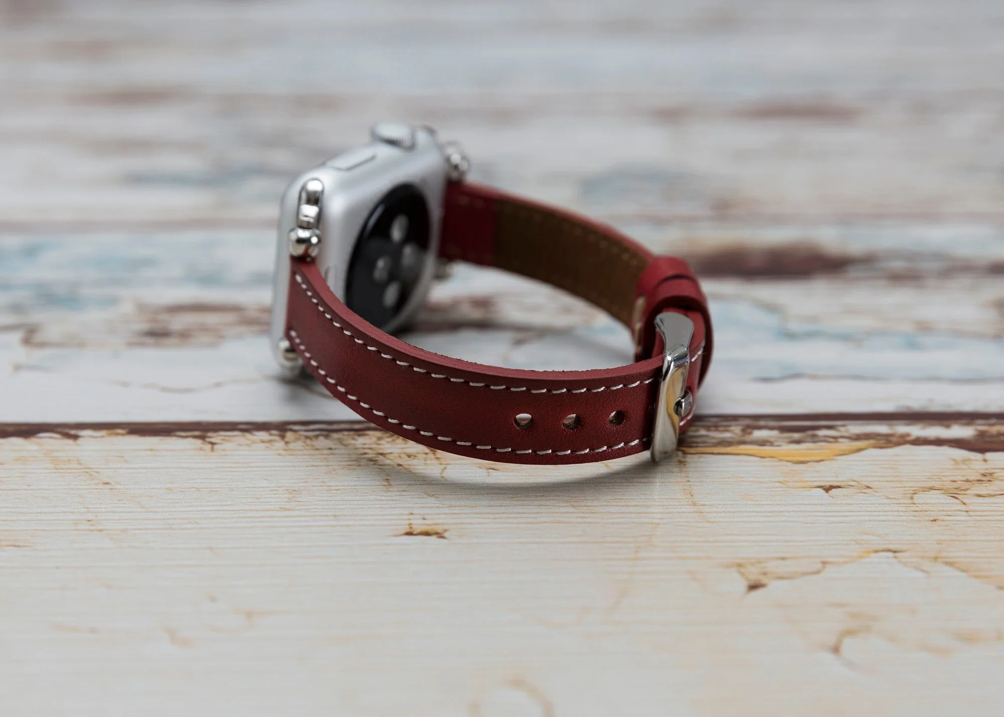Genuine Leather Apple Watch Band Series 11/10/9/8/7/6/5/4/ SE / Ultra 1/2/3 - Image 3